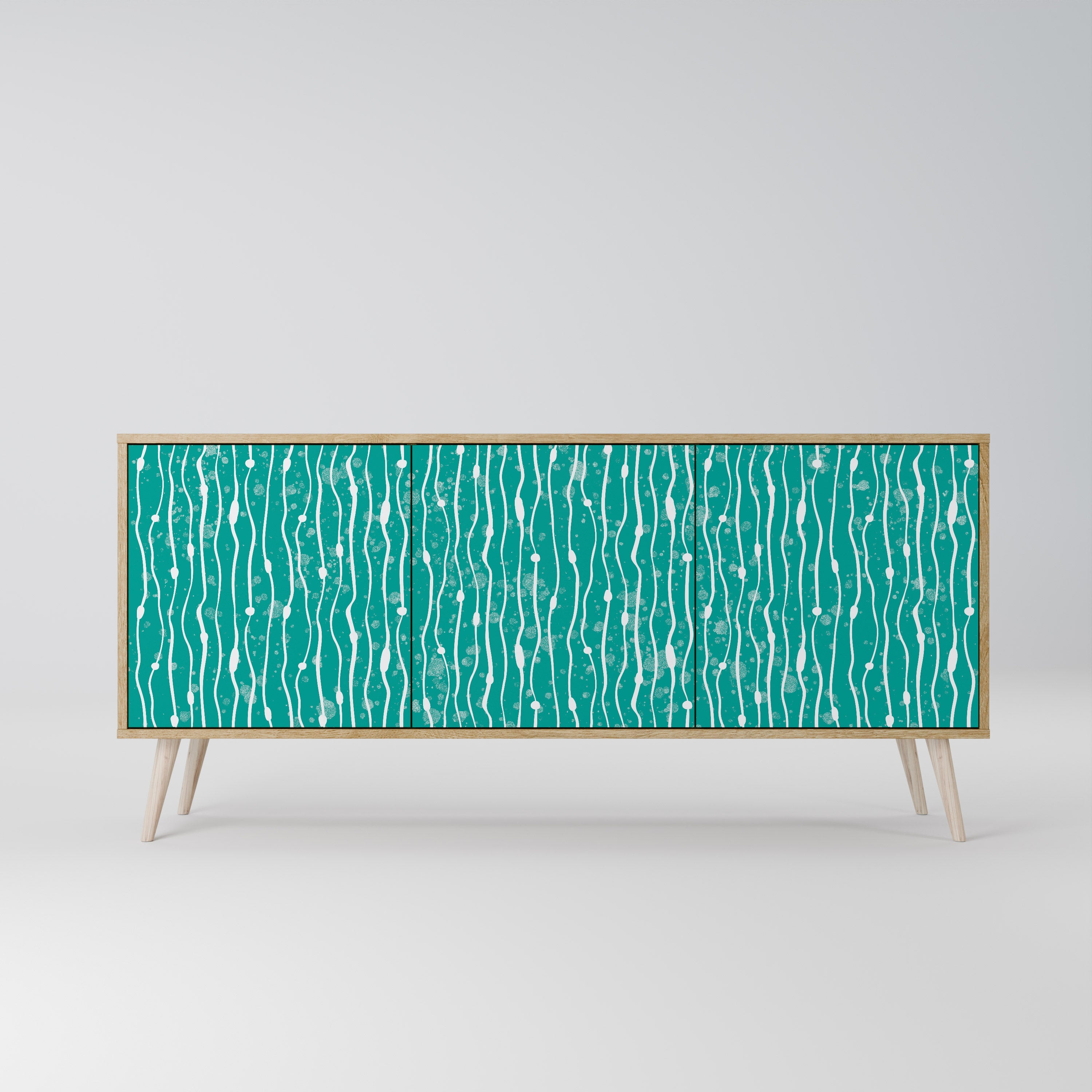 TURQUOISE RAIN Komoda 3-drzwiowa