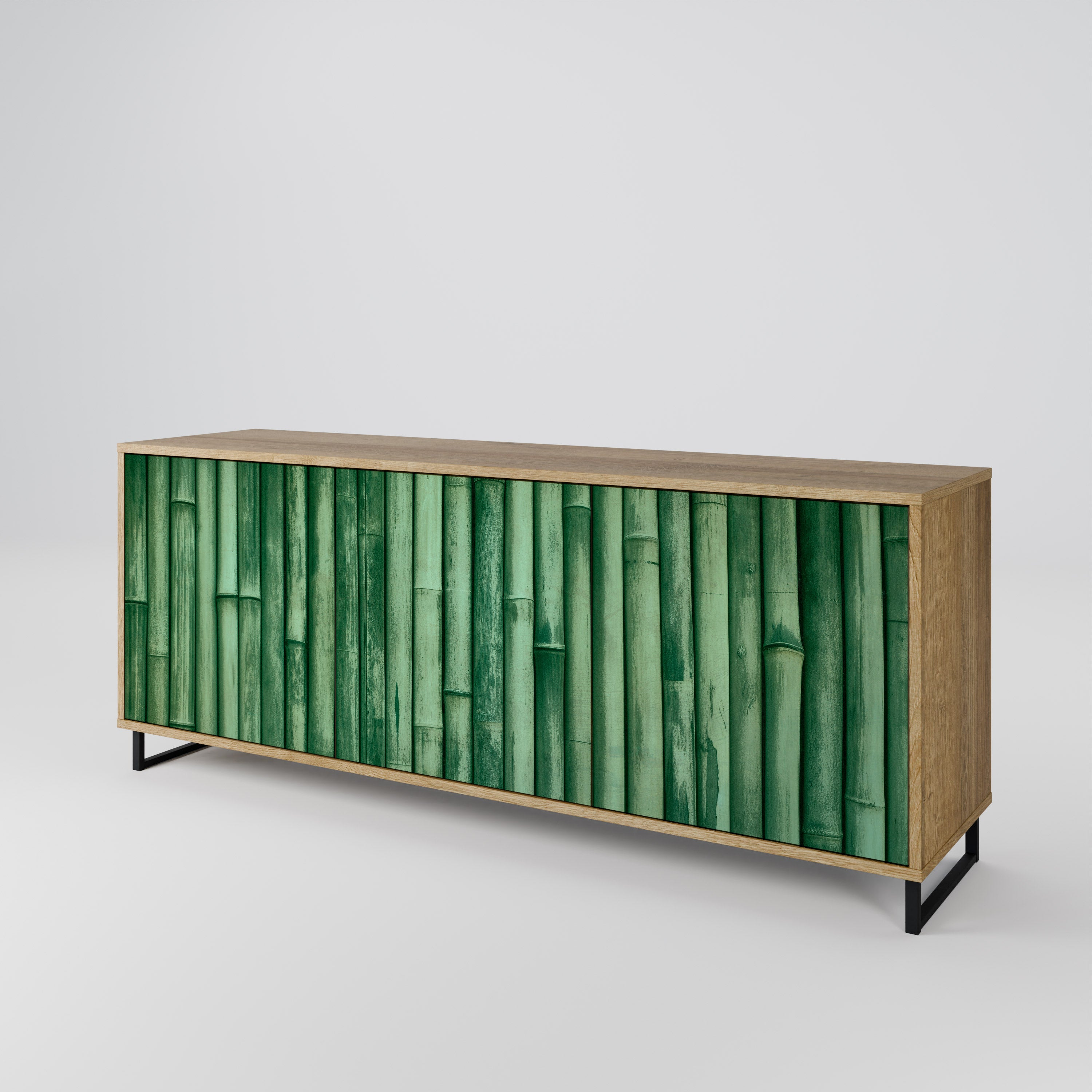 NATURAL GREEN Komoda 3-drzwiowa