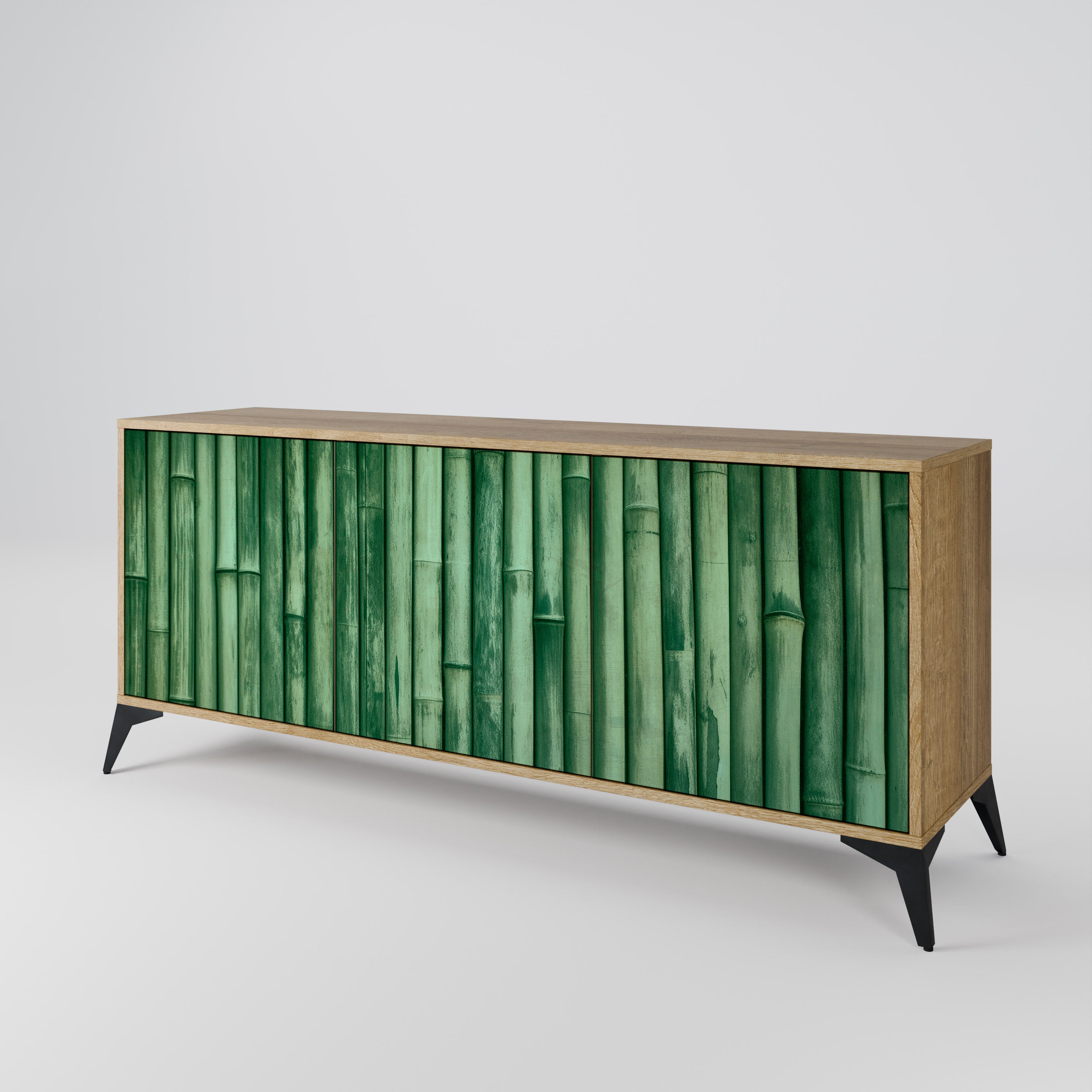 NATURAL GREEN Komoda 3-drzwiowa