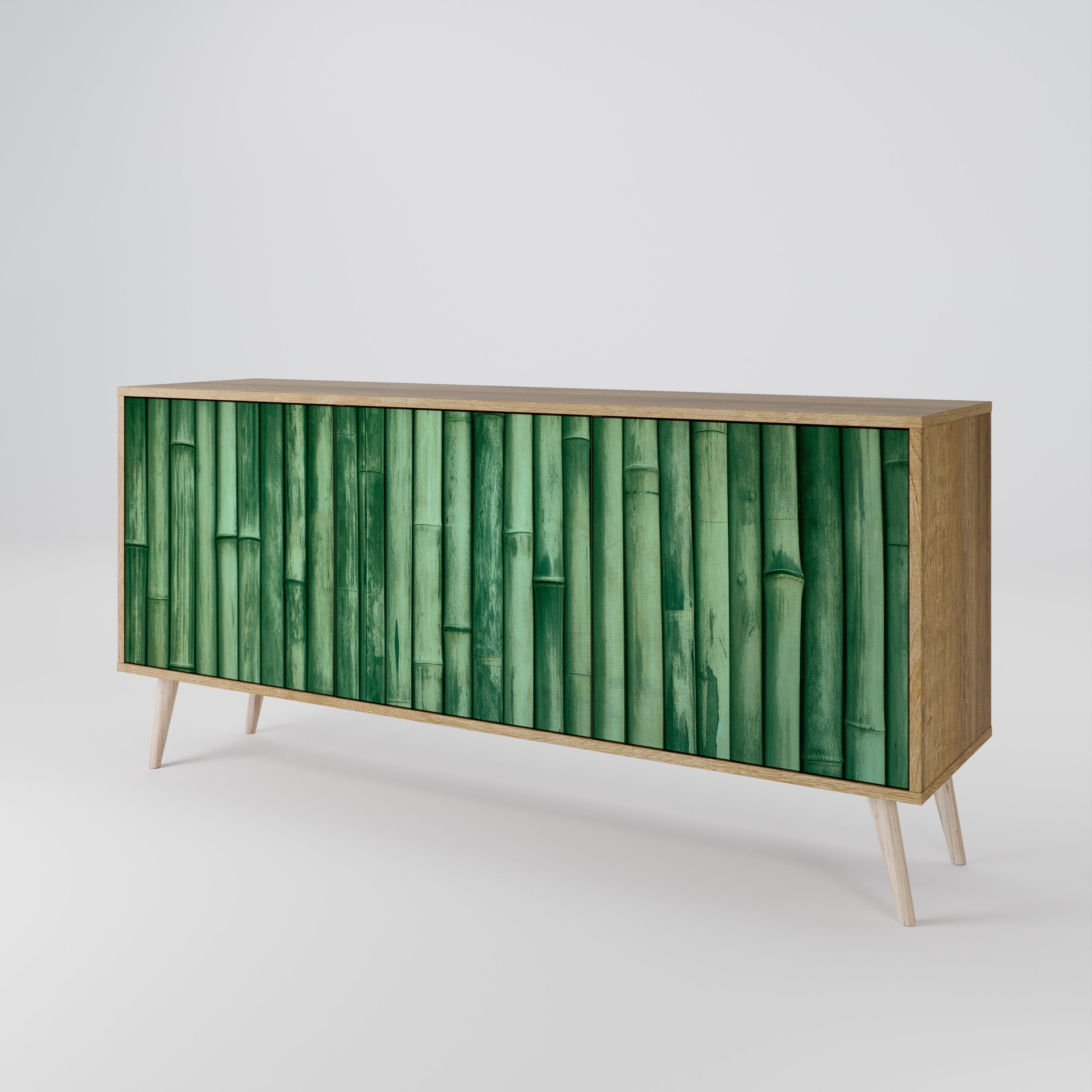 NATURAL GREEN Komoda 3-drzwiowa