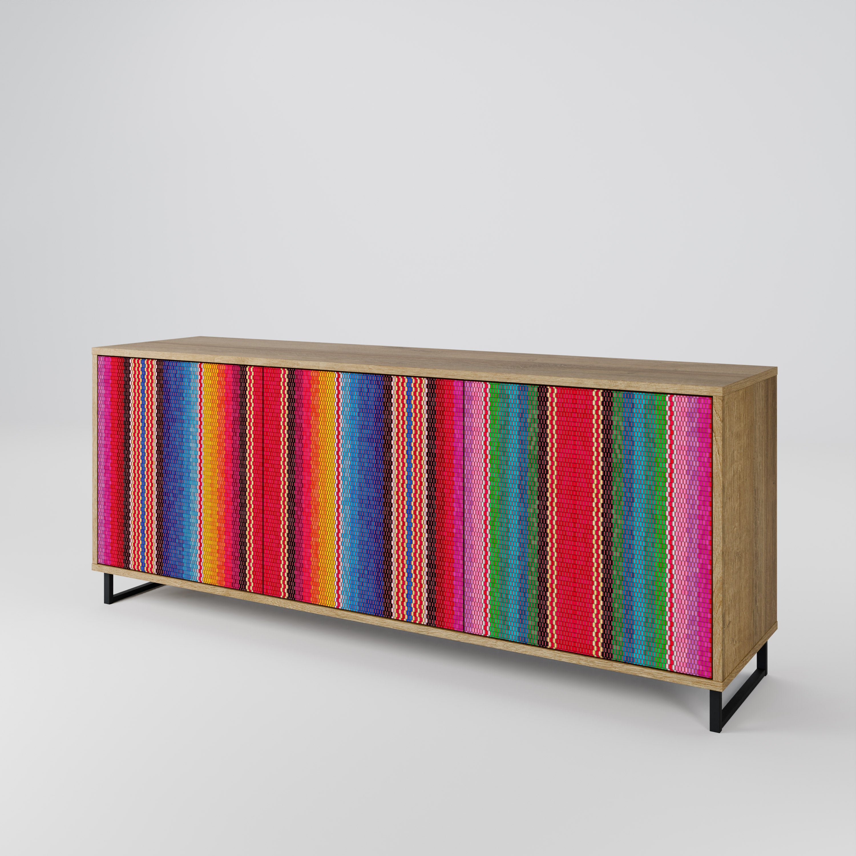 ETHNIC MEXICAN Komoda 3-drzwiowa