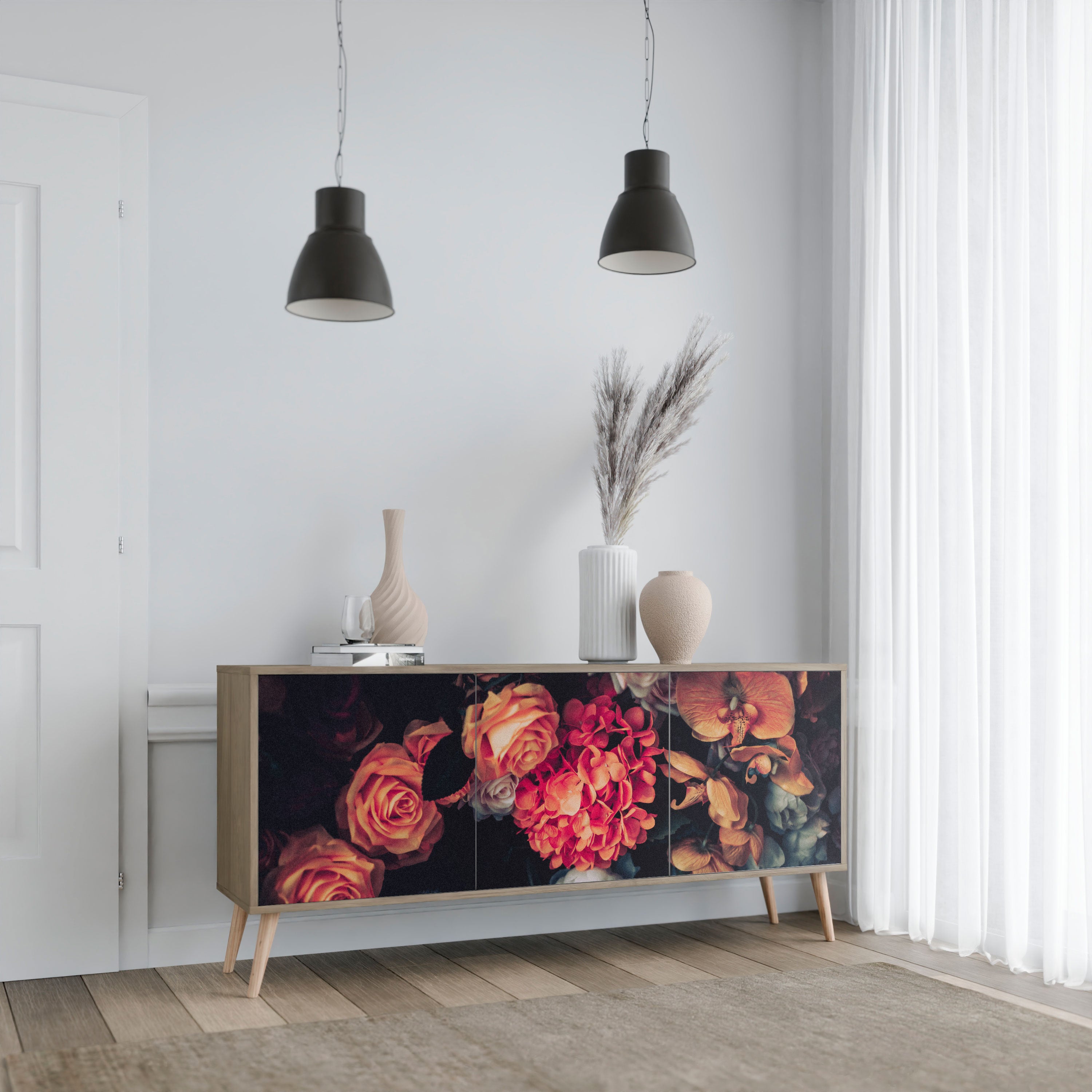 NEVERENDING BLOOM Komoda 3-drzwiowa