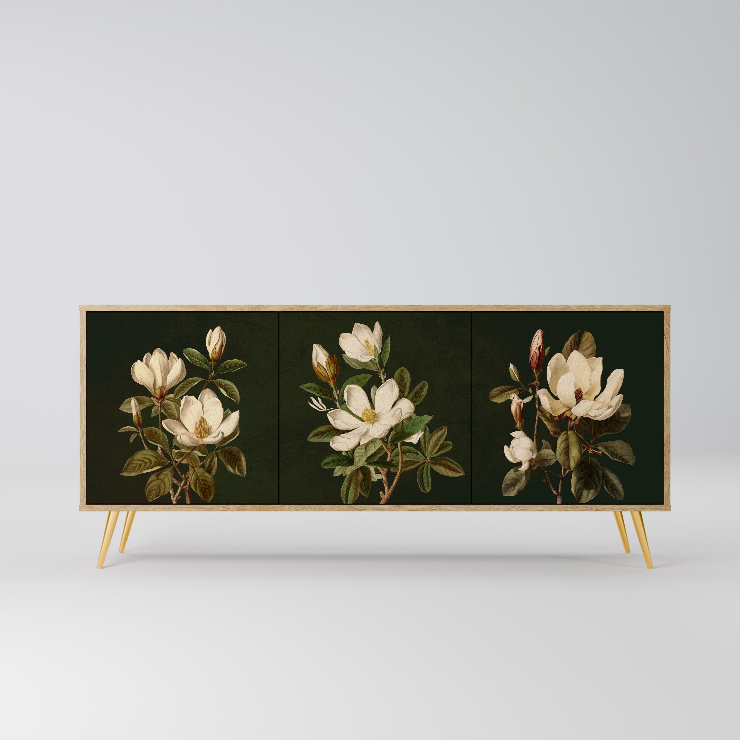 FLORAL NOIR Komoda 3-drzwiowa