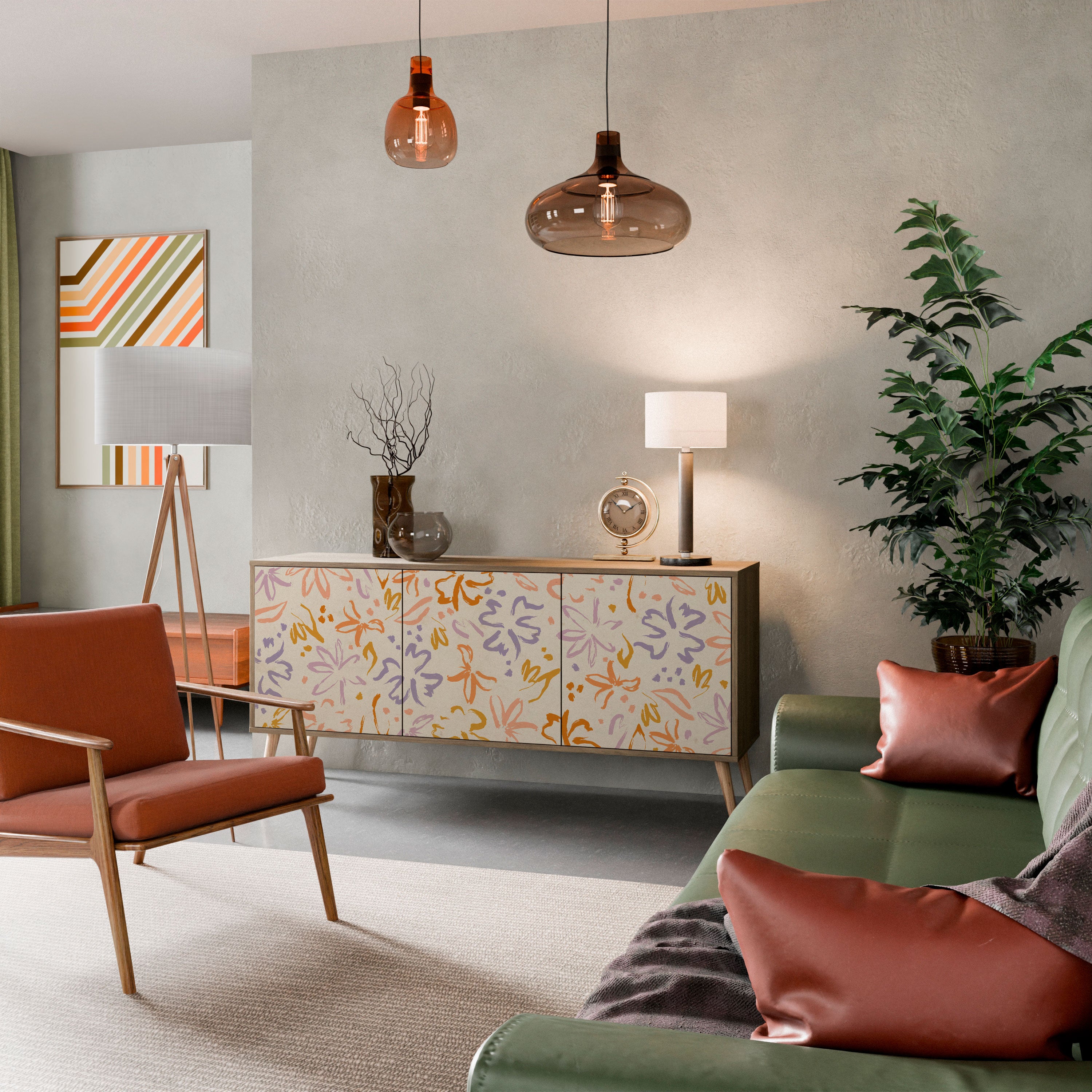 SPRING WHIMSY Komoda 3-drzwiowa