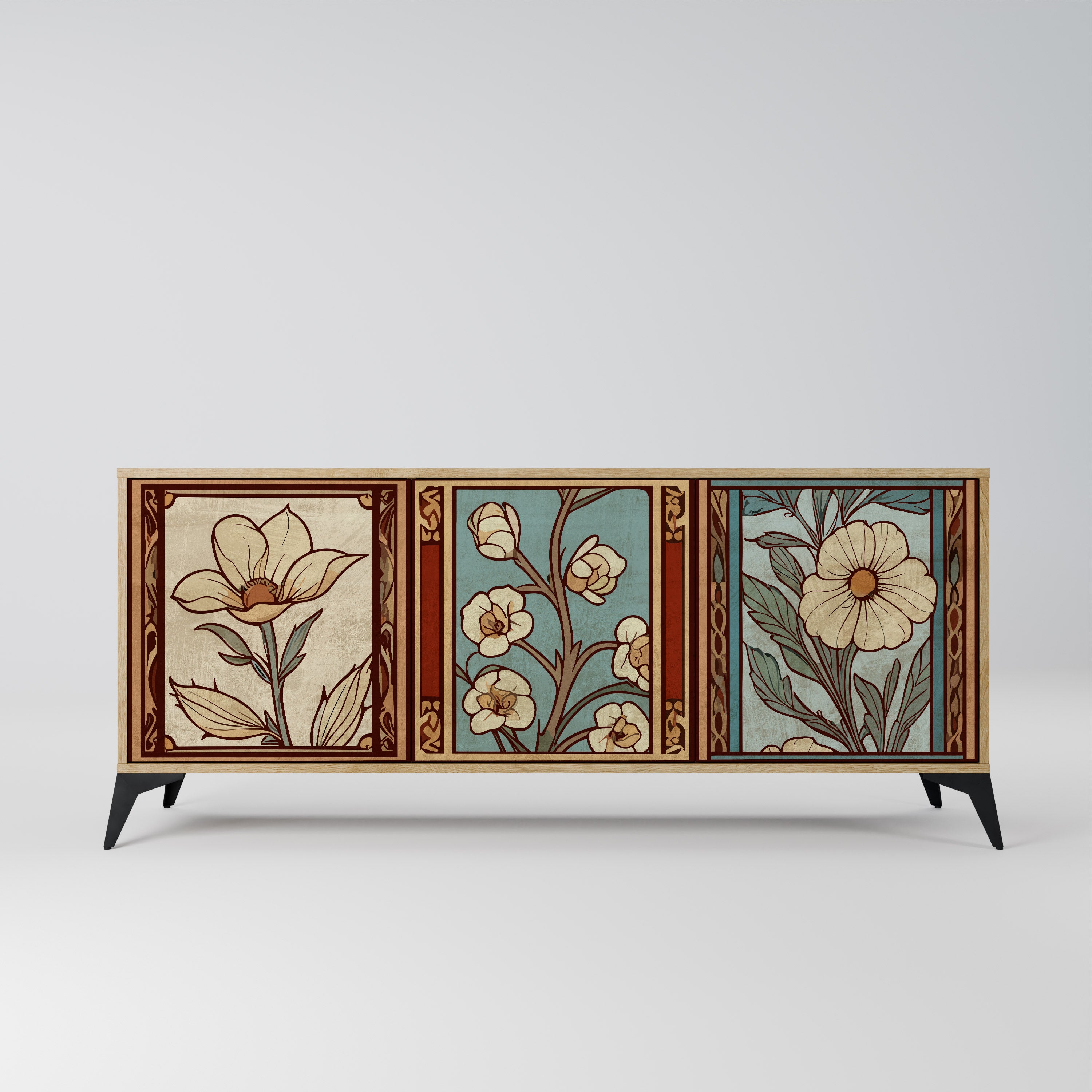 TIMELESS FLORA Komoda 3-drzwiowa