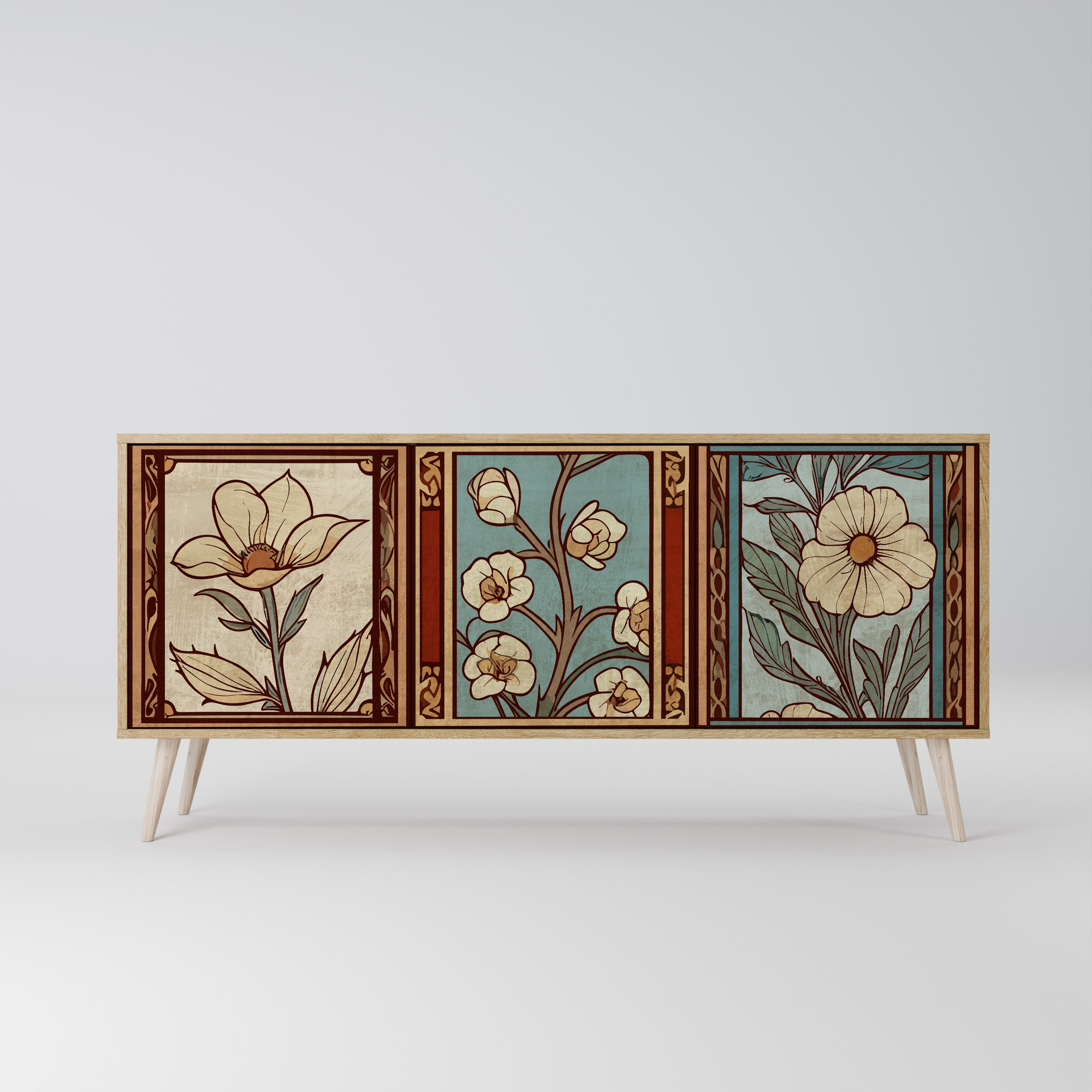 TIMELESS FLORA Komoda 3-drzwiowa