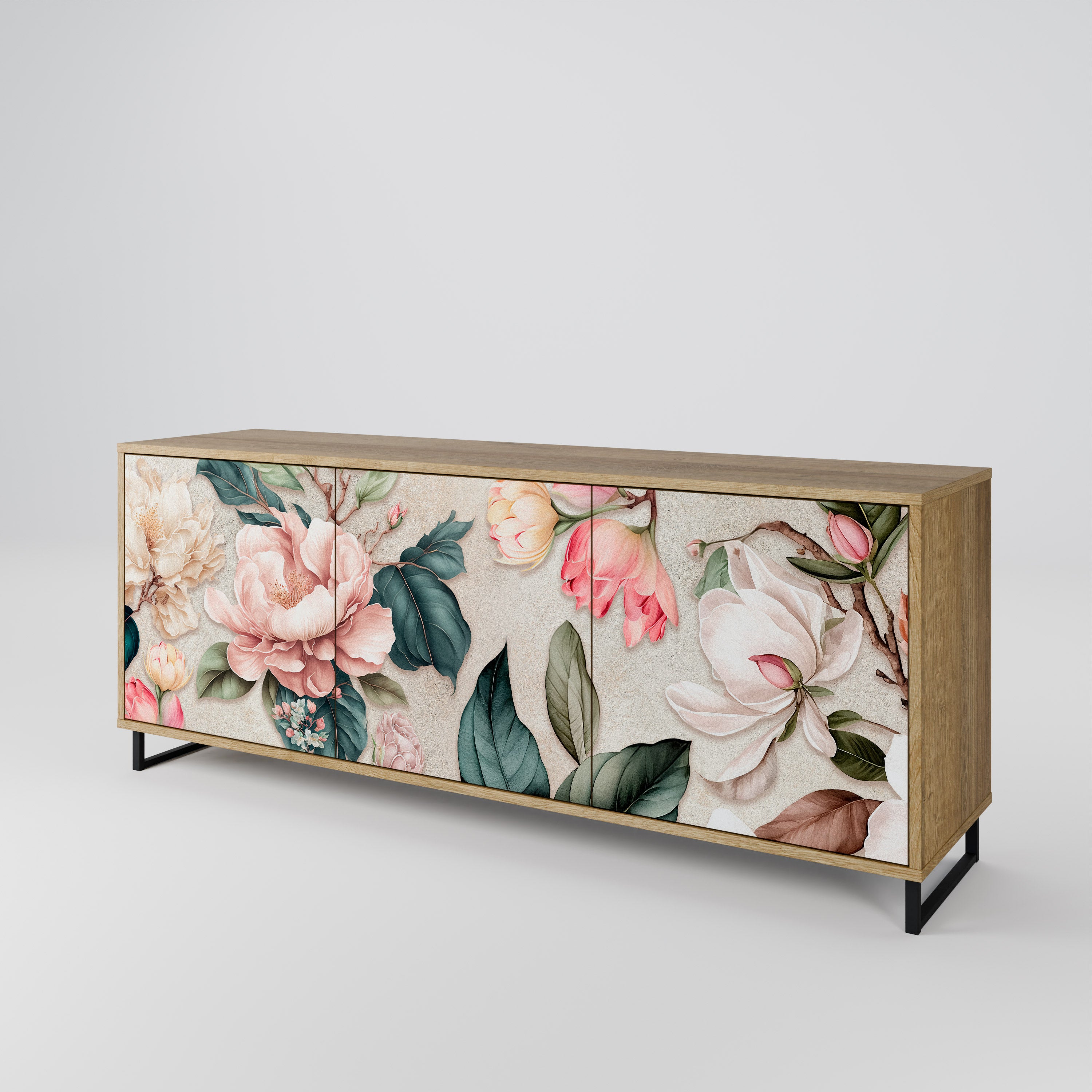 FLORAL GRACE Komoda 3-drzwiowa