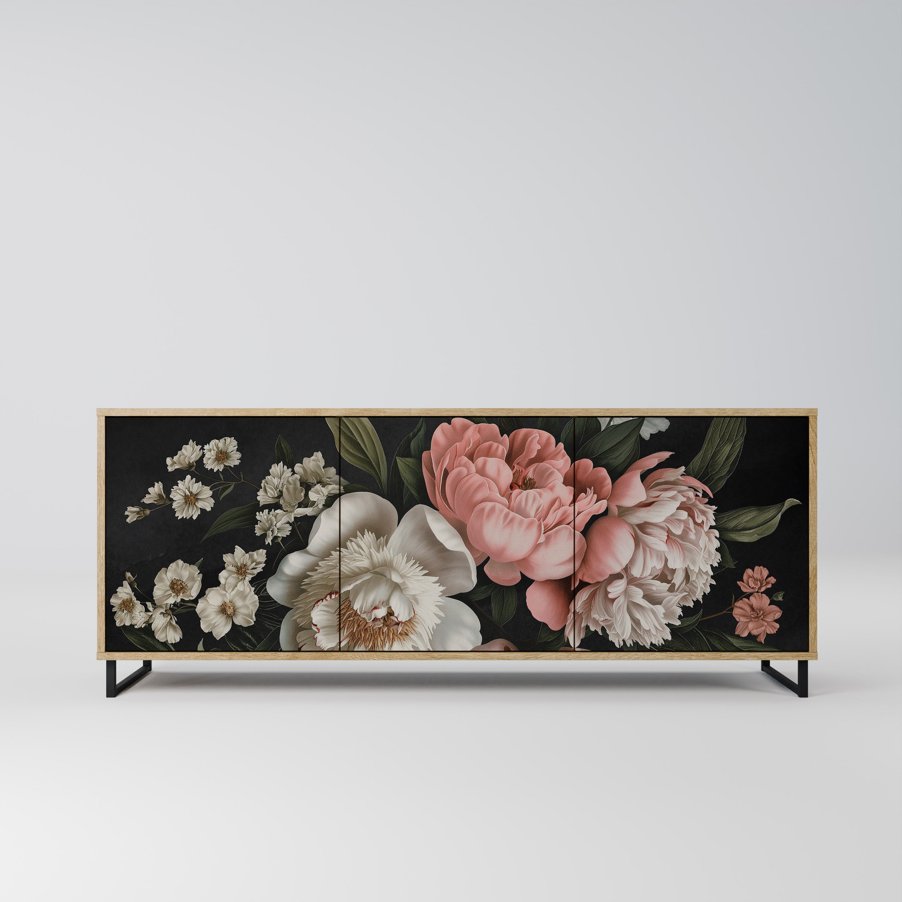 LUSH ELEGANCE Komoda 3-drzwiowa