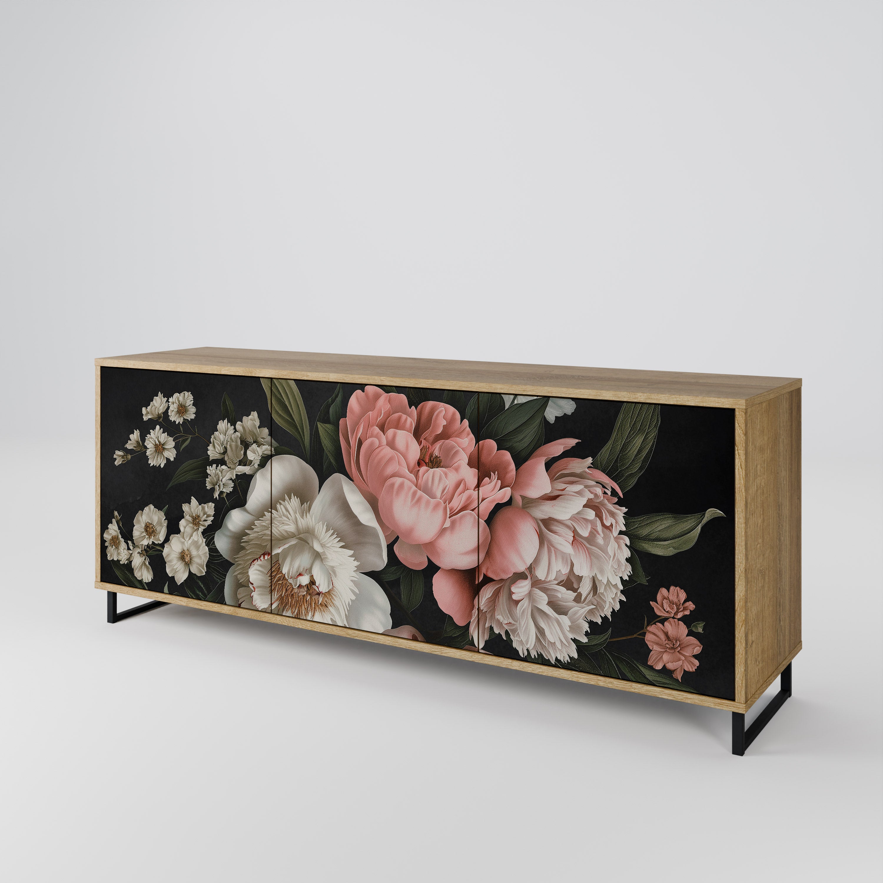 LUSH ELEGANCE Komoda 3-drzwiowa