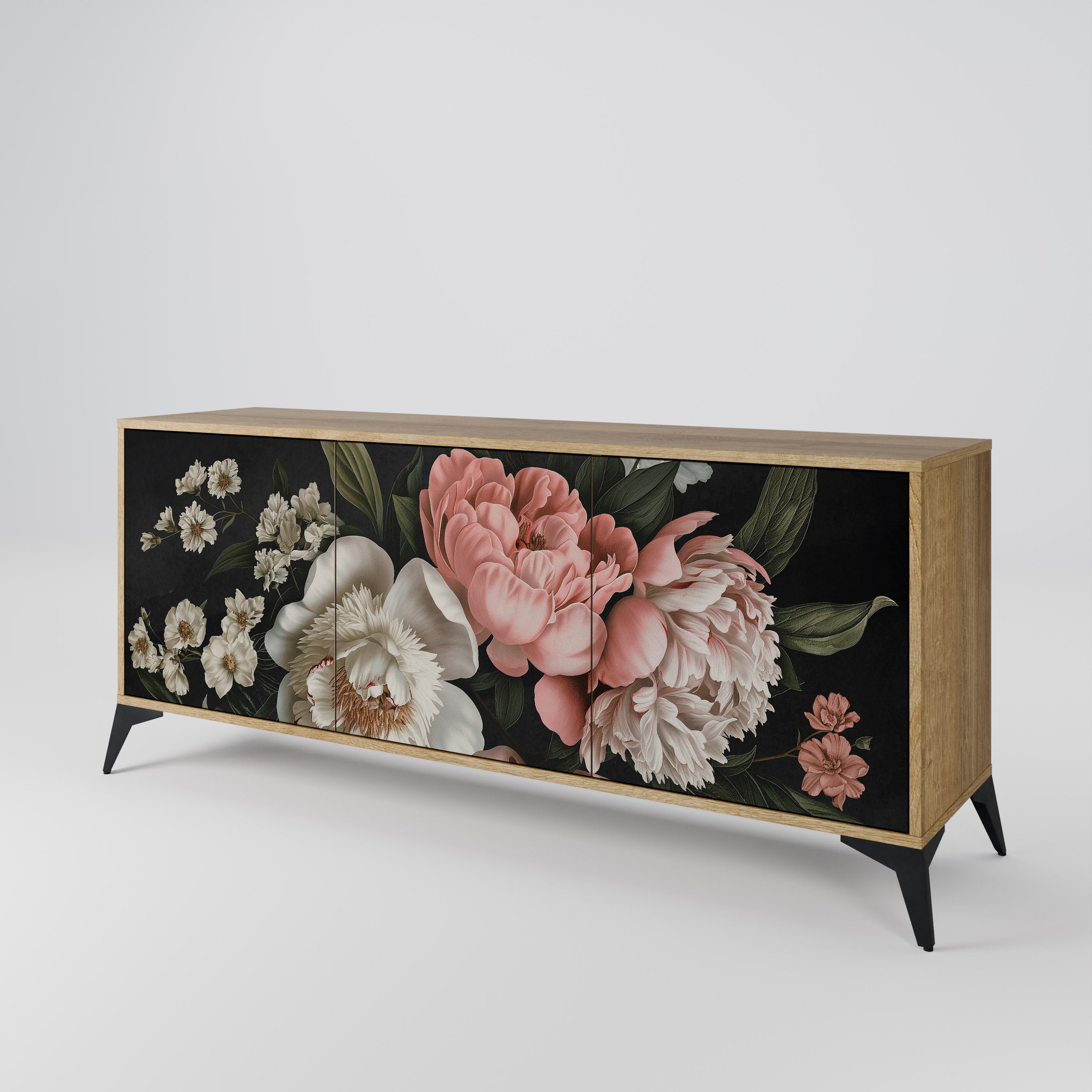 LUSH ELEGANCE Komoda 3-drzwiowa