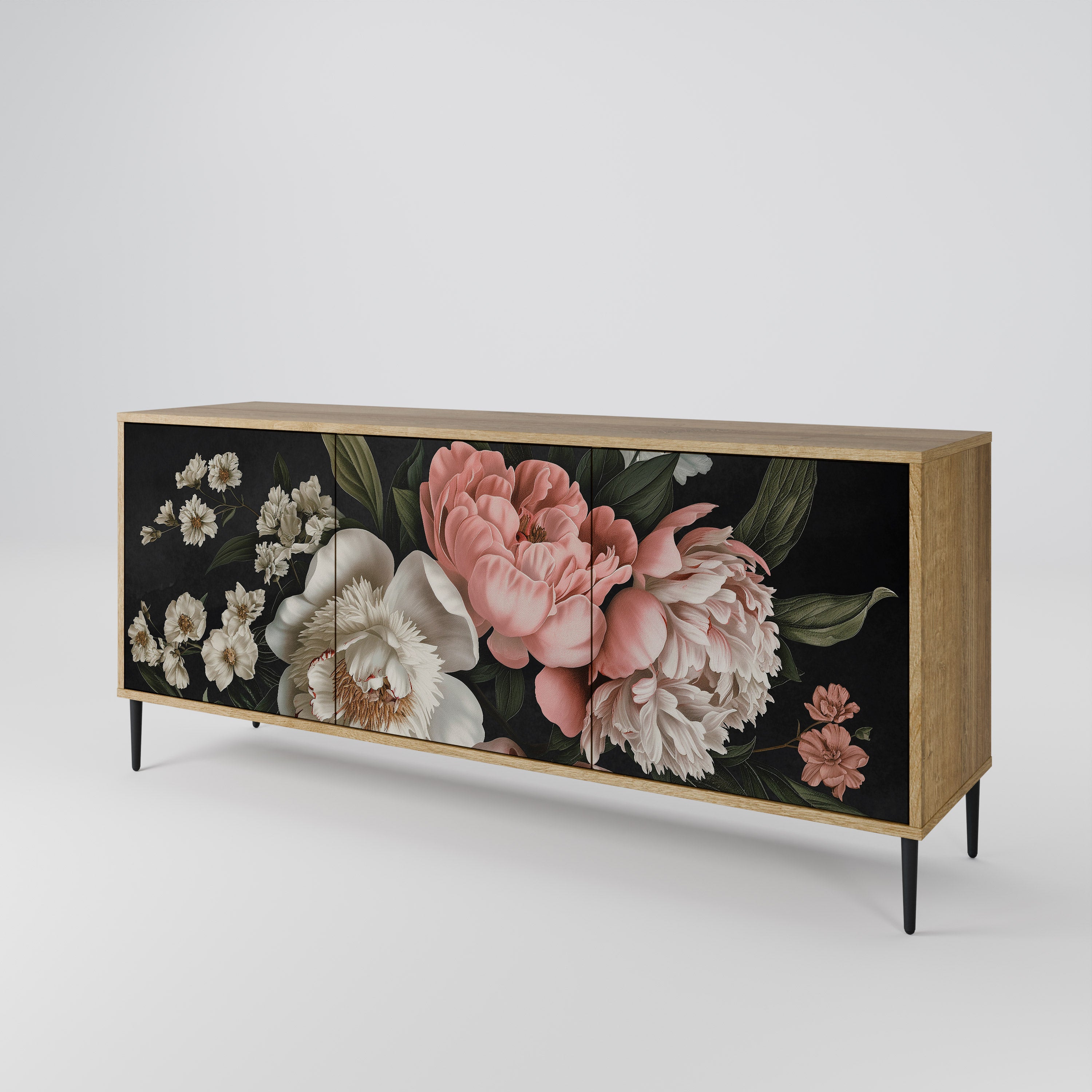 LUSH ELEGANCE Komoda 3-drzwiowa