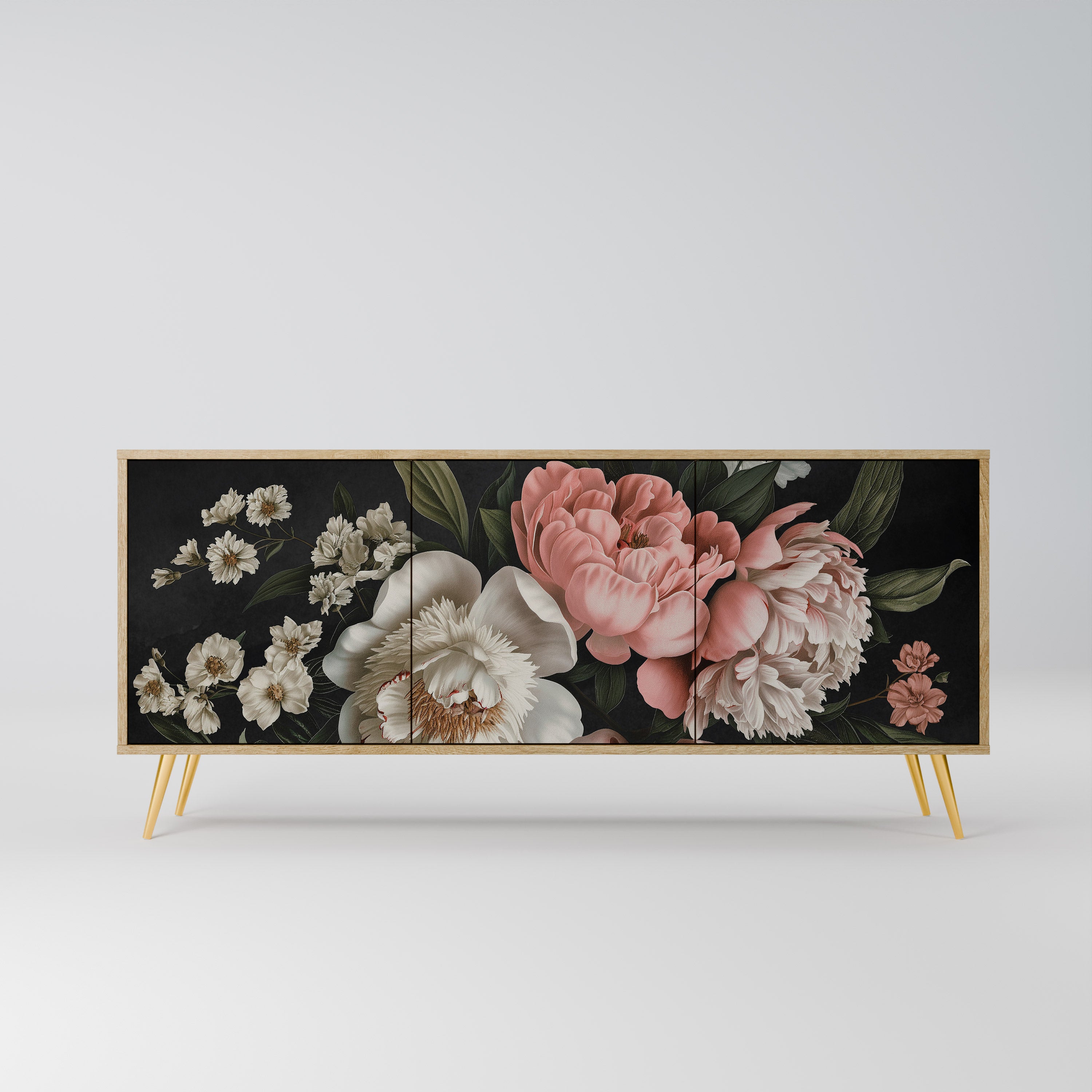 LUSH ELEGANCE Komoda 3-drzwiowa