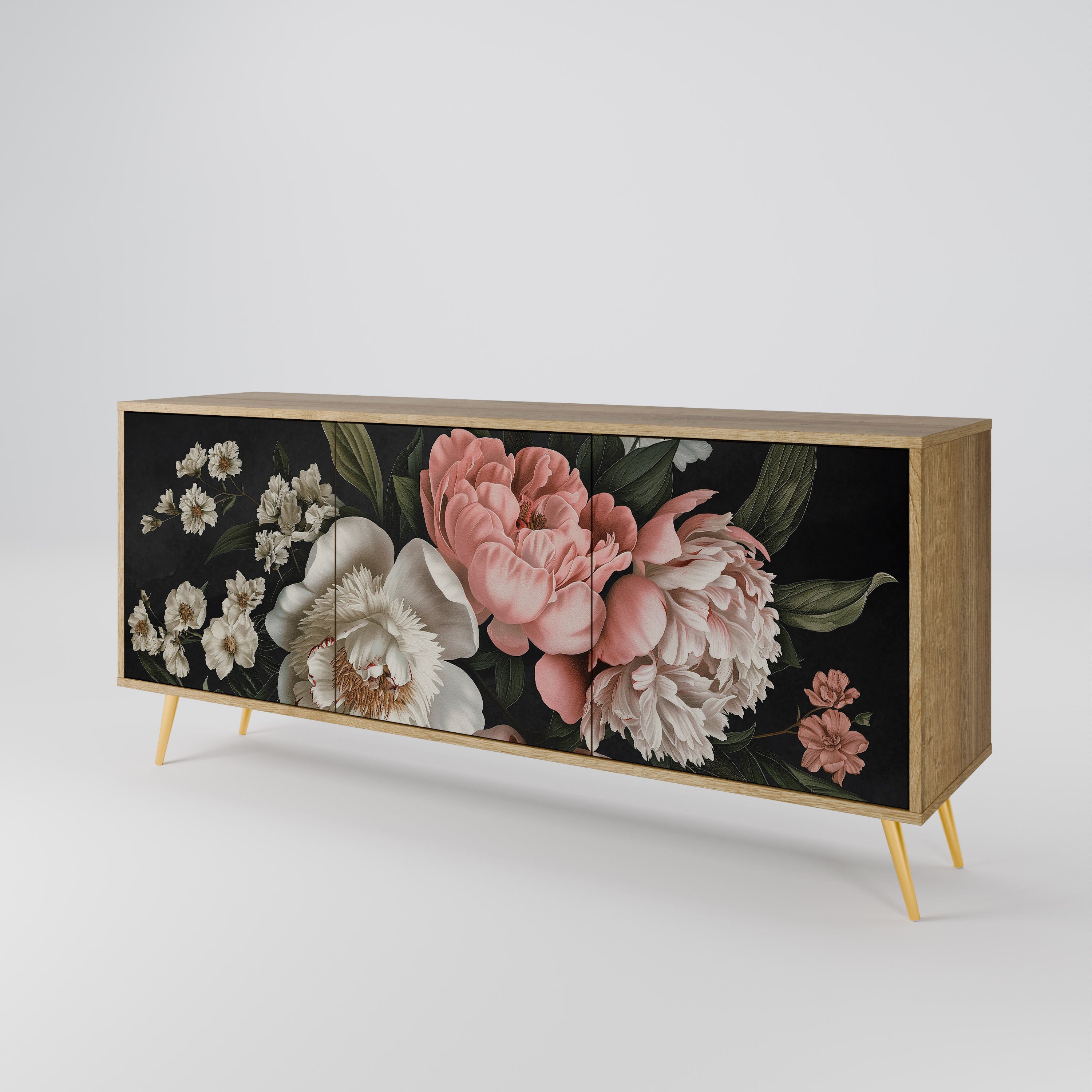 LUSH ELEGANCE Komoda 3-drzwiowa