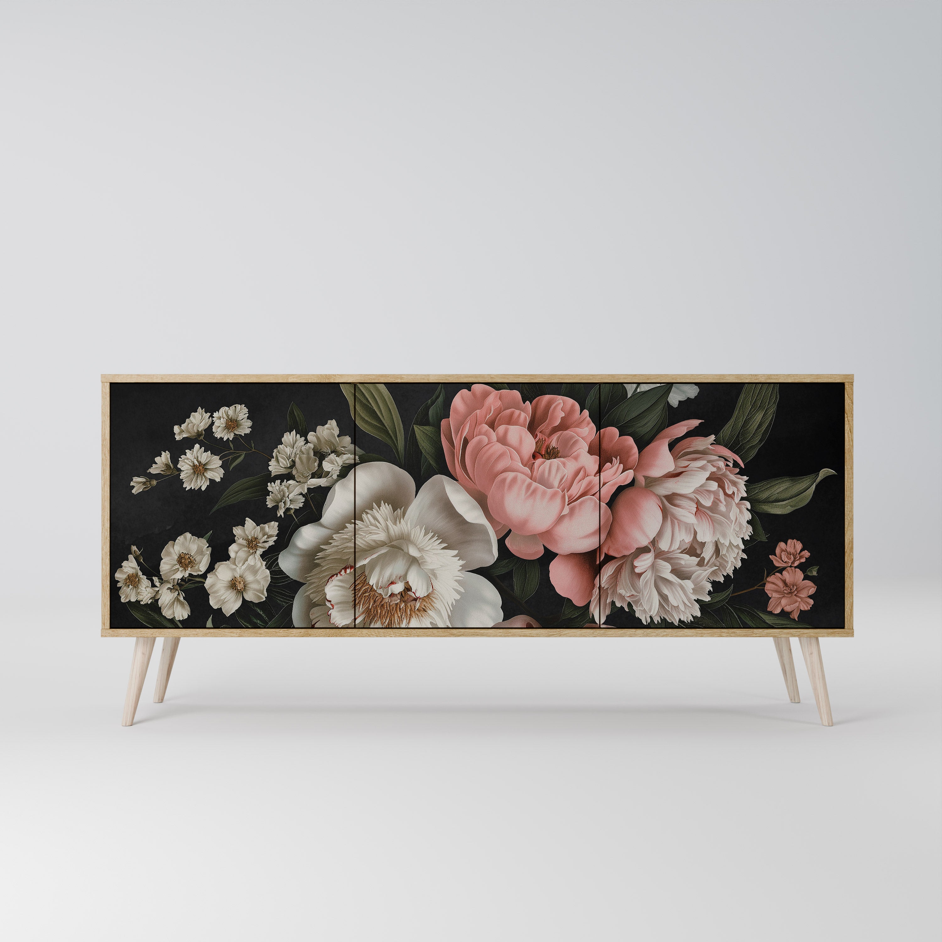 LUSH ELEGANCE Komoda 3-drzwiowa