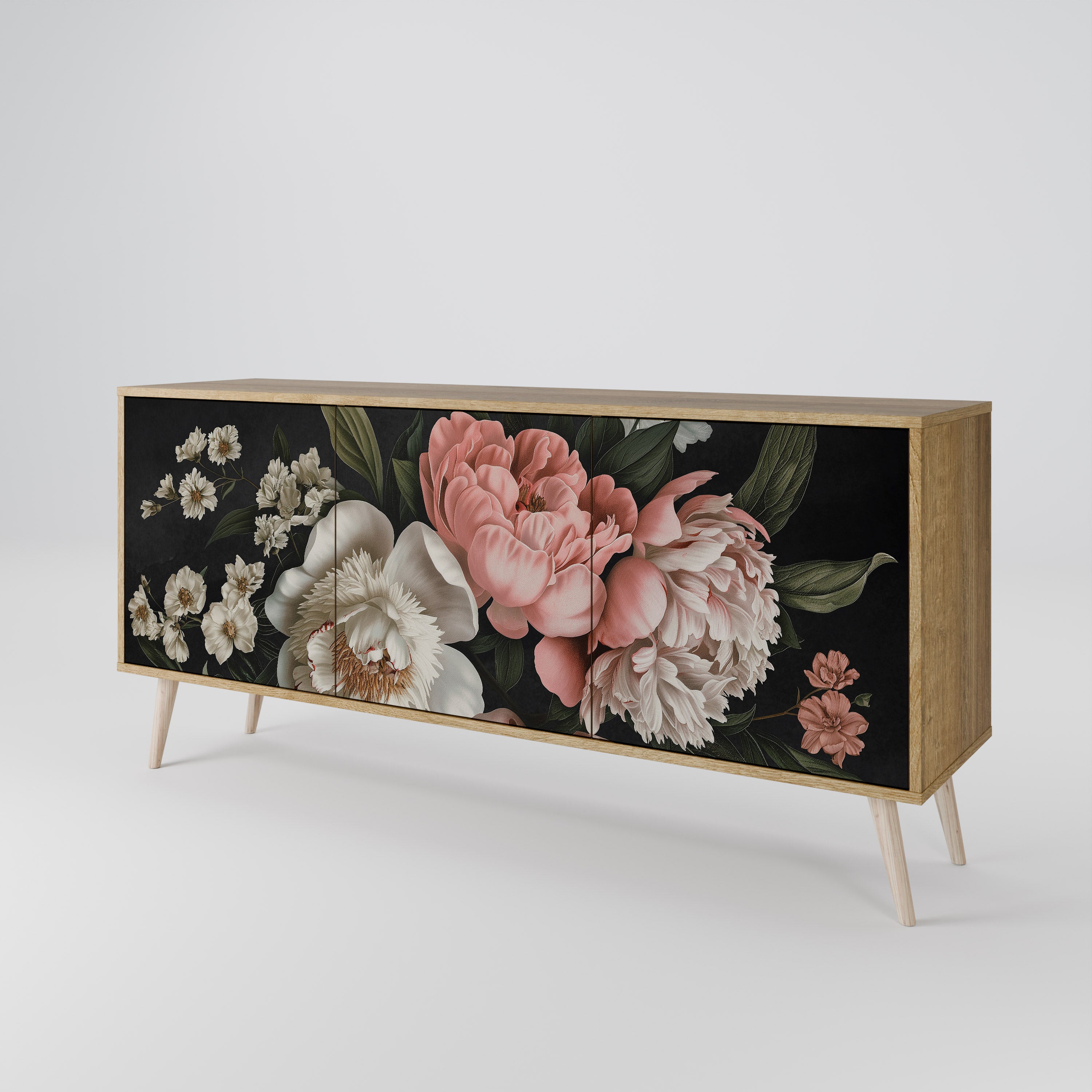 LUSH ELEGANCE Komoda 3-drzwiowa
