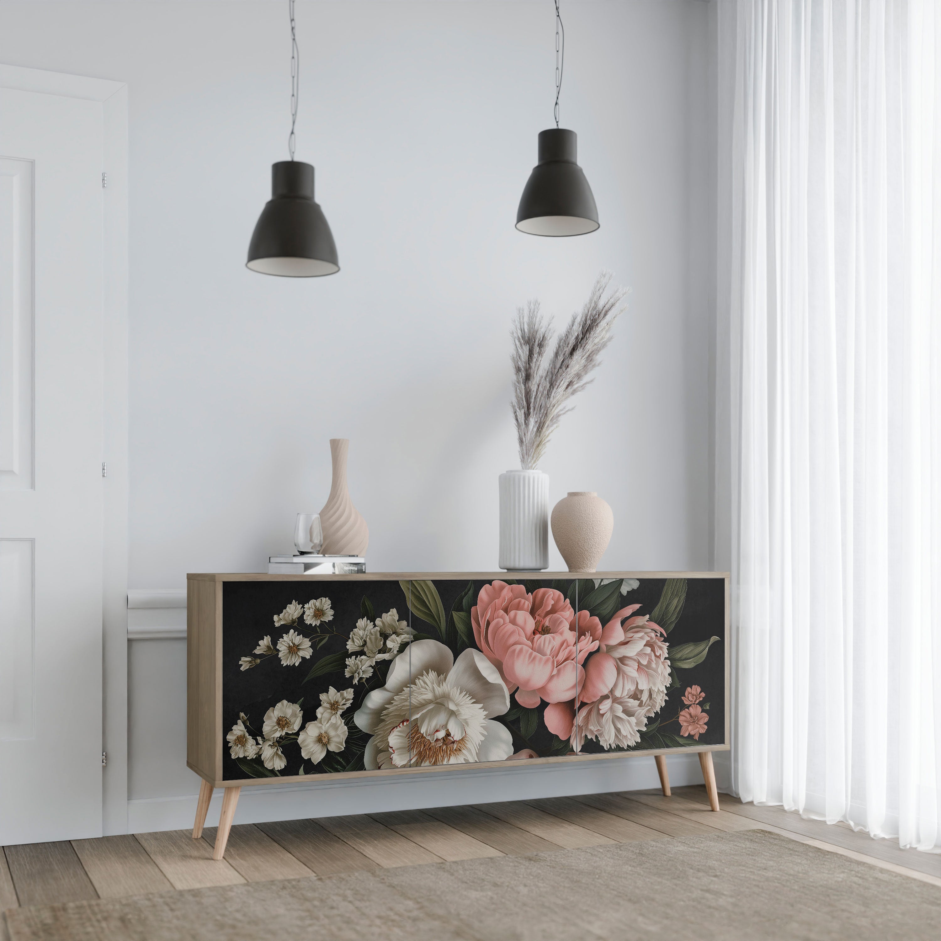 LUSH ELEGANCE Komoda 3-drzwiowa