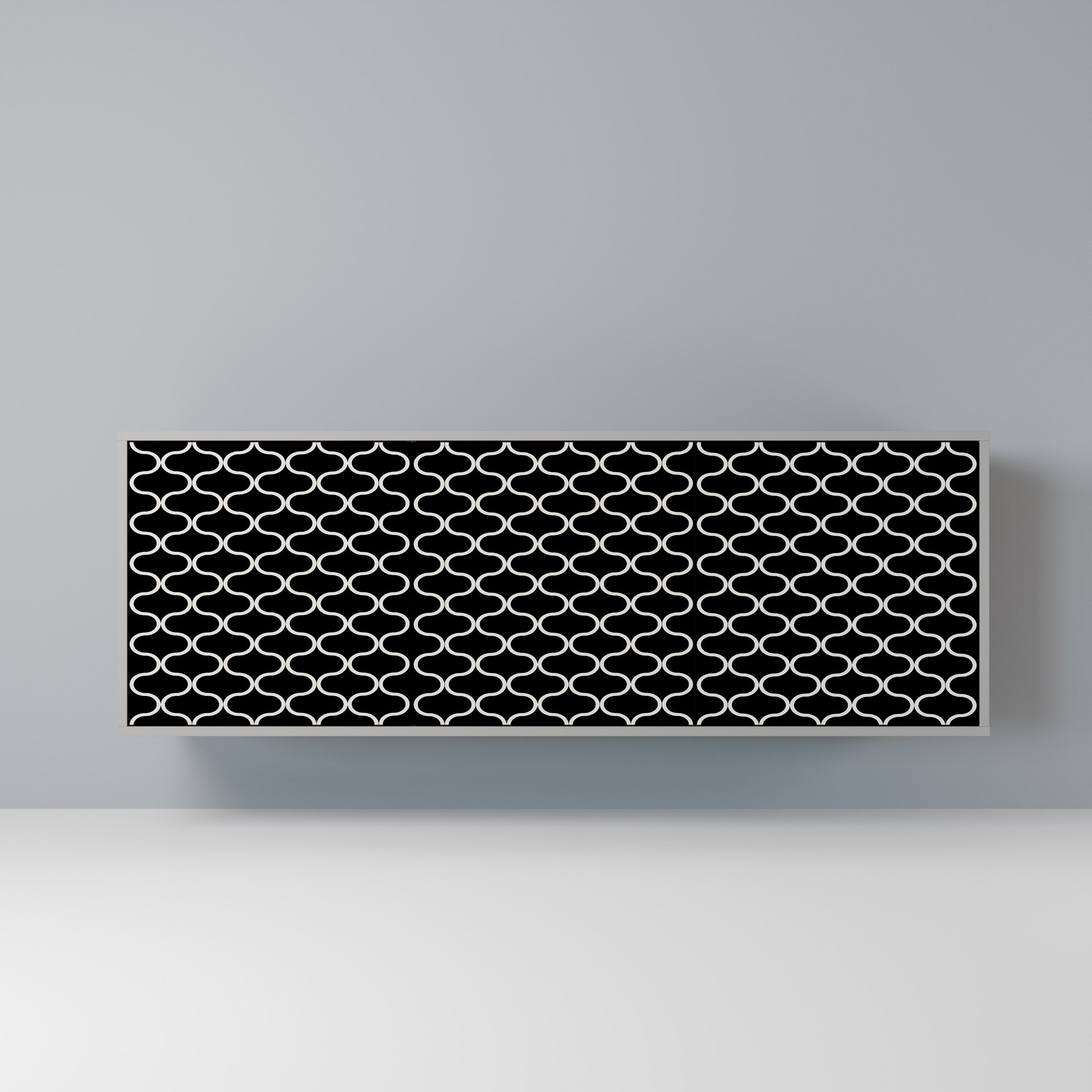 TESSELATED BLACKNESS Komoda 3-drzwiowa korpus Szary