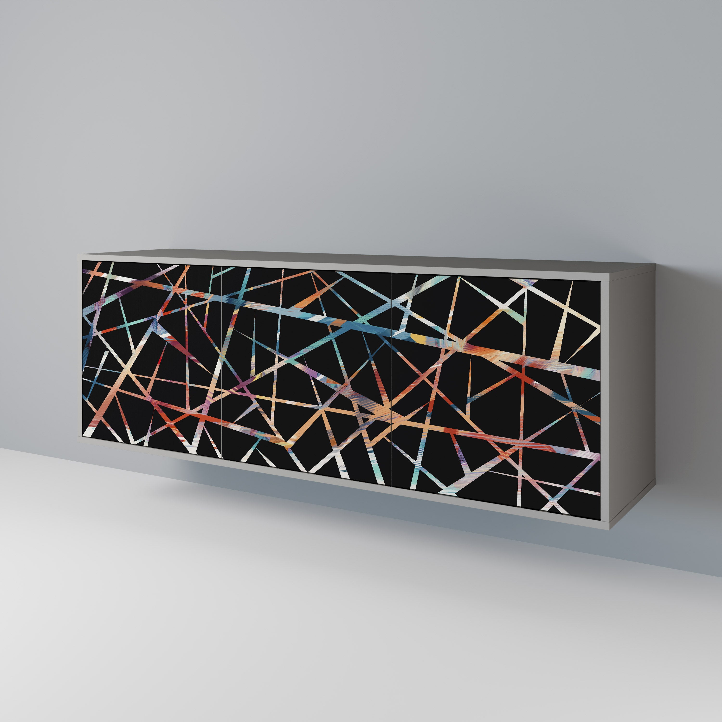 POLYGON VERVE Komoda 3-drzwiowa korpus Szary