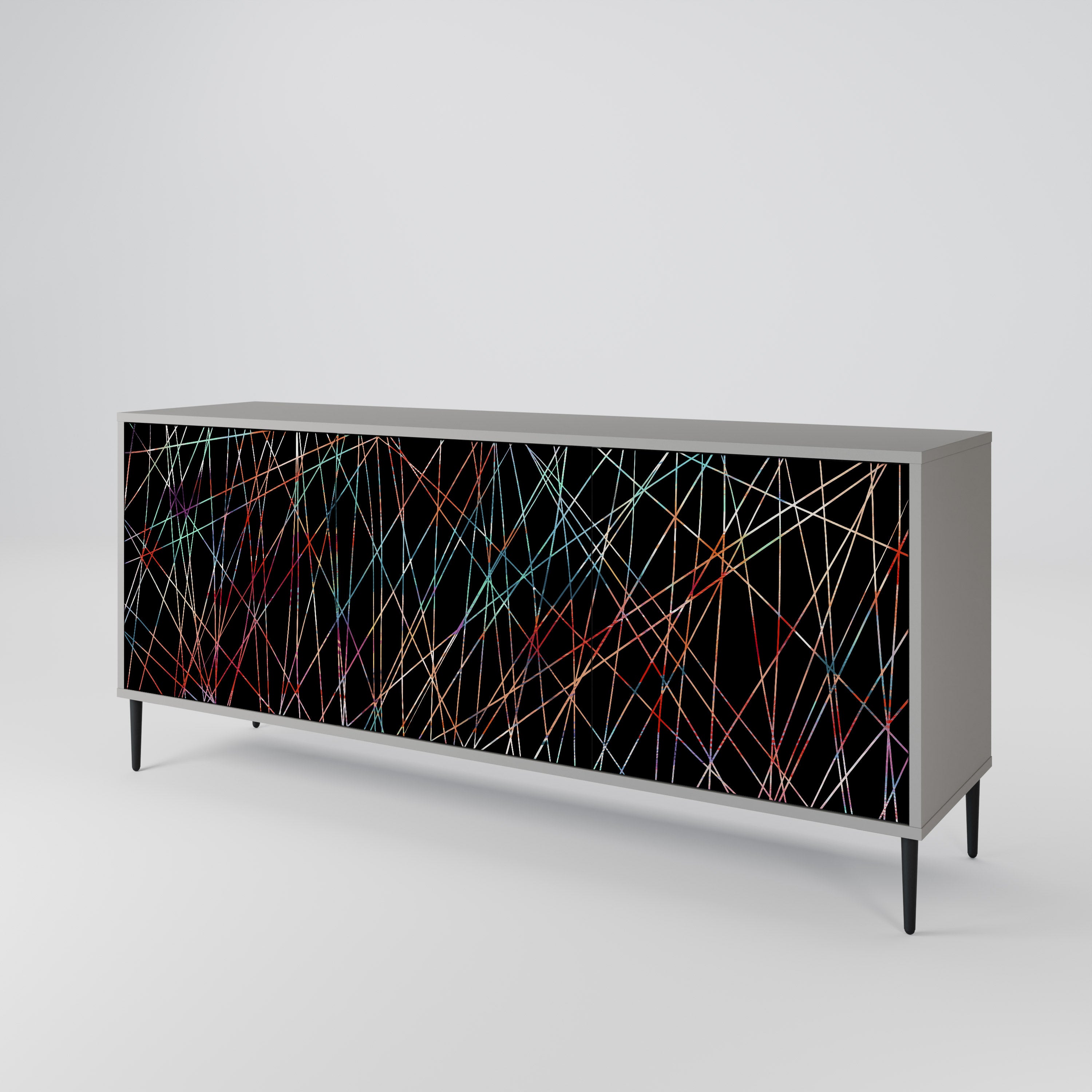 LUMINOUS SNARE Komoda 3-drzwiowa korpus Szary