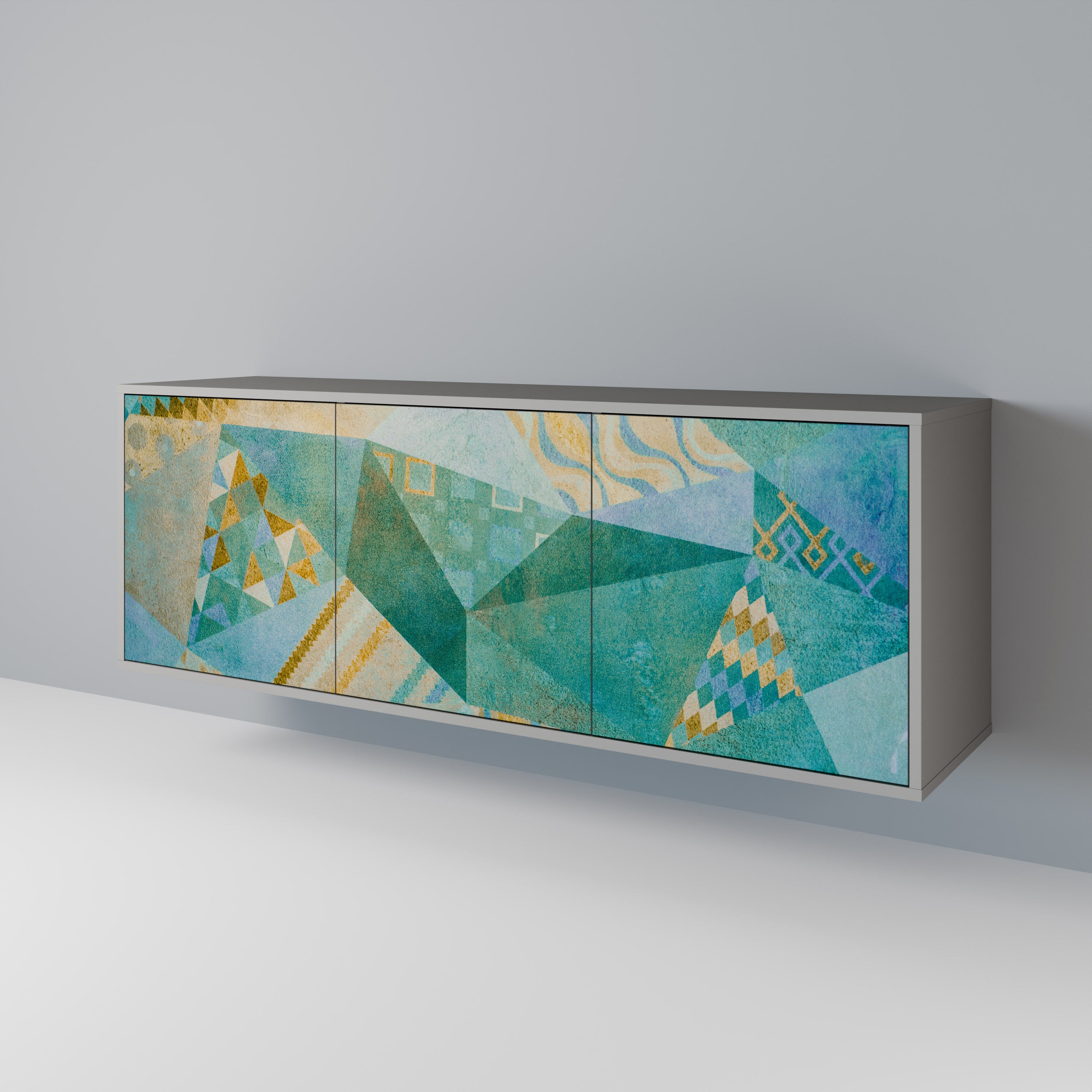 SPECTRUM SPLENDOR Komoda 3-drzwiowa korpus Szary