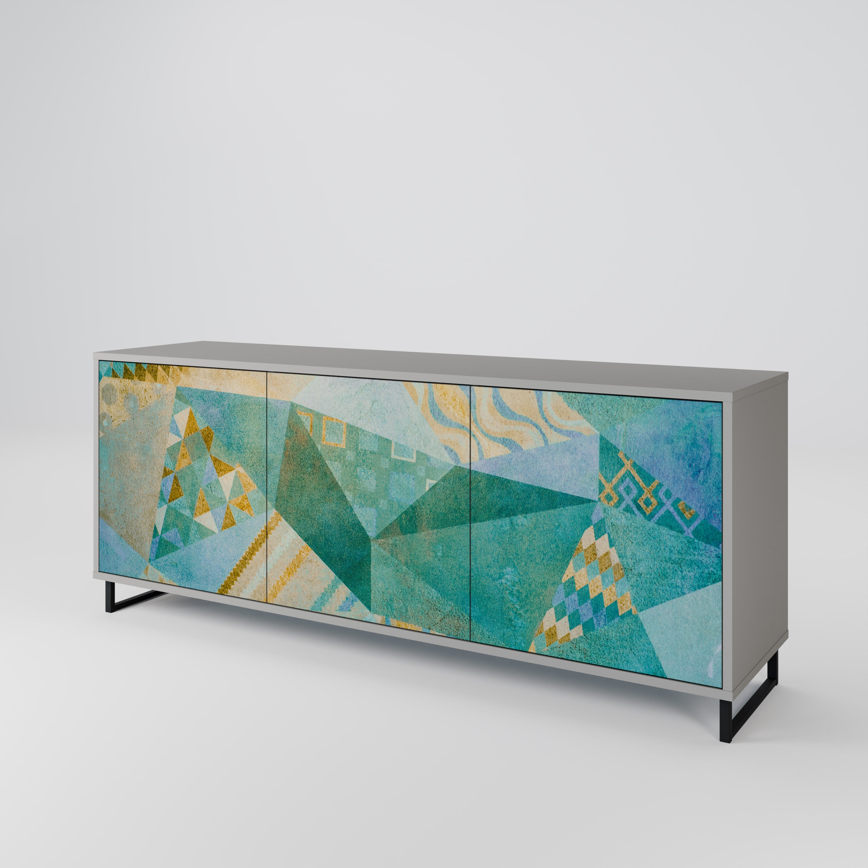 SPECTRUM SPLENDOR Komoda 3-drzwiowa korpus Szary