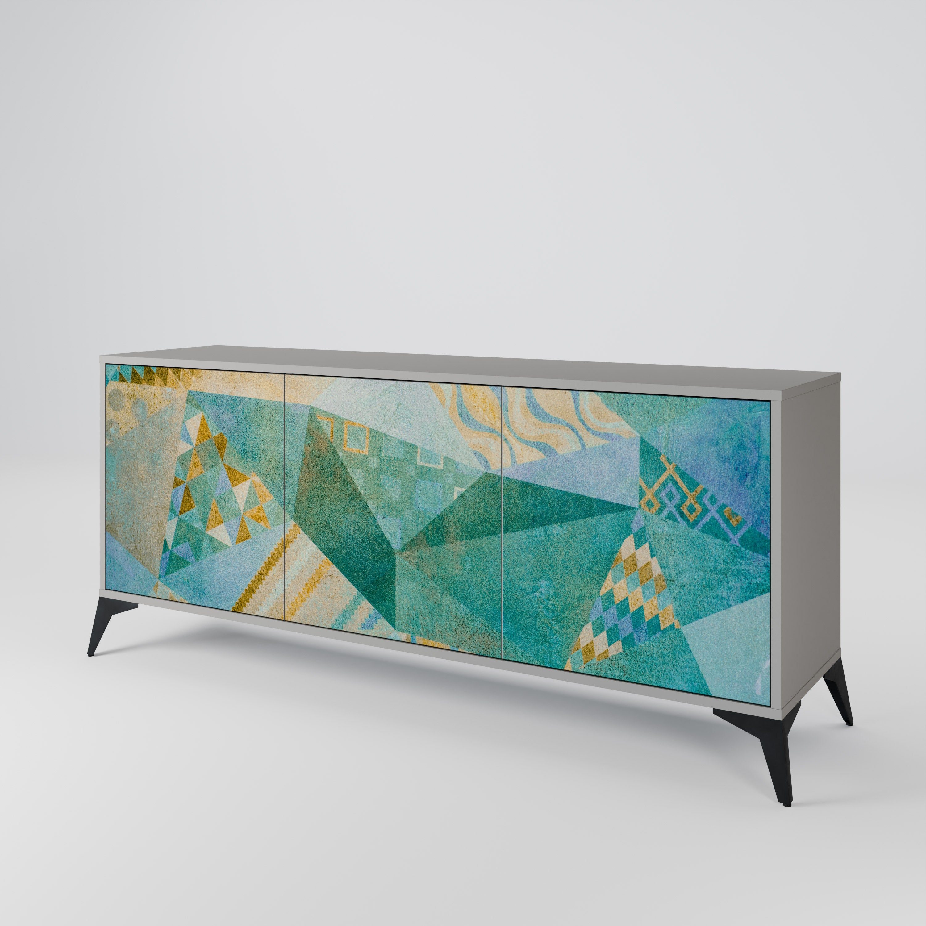 SPECTRUM SPLENDOR Komoda 3-drzwiowa korpus Szary