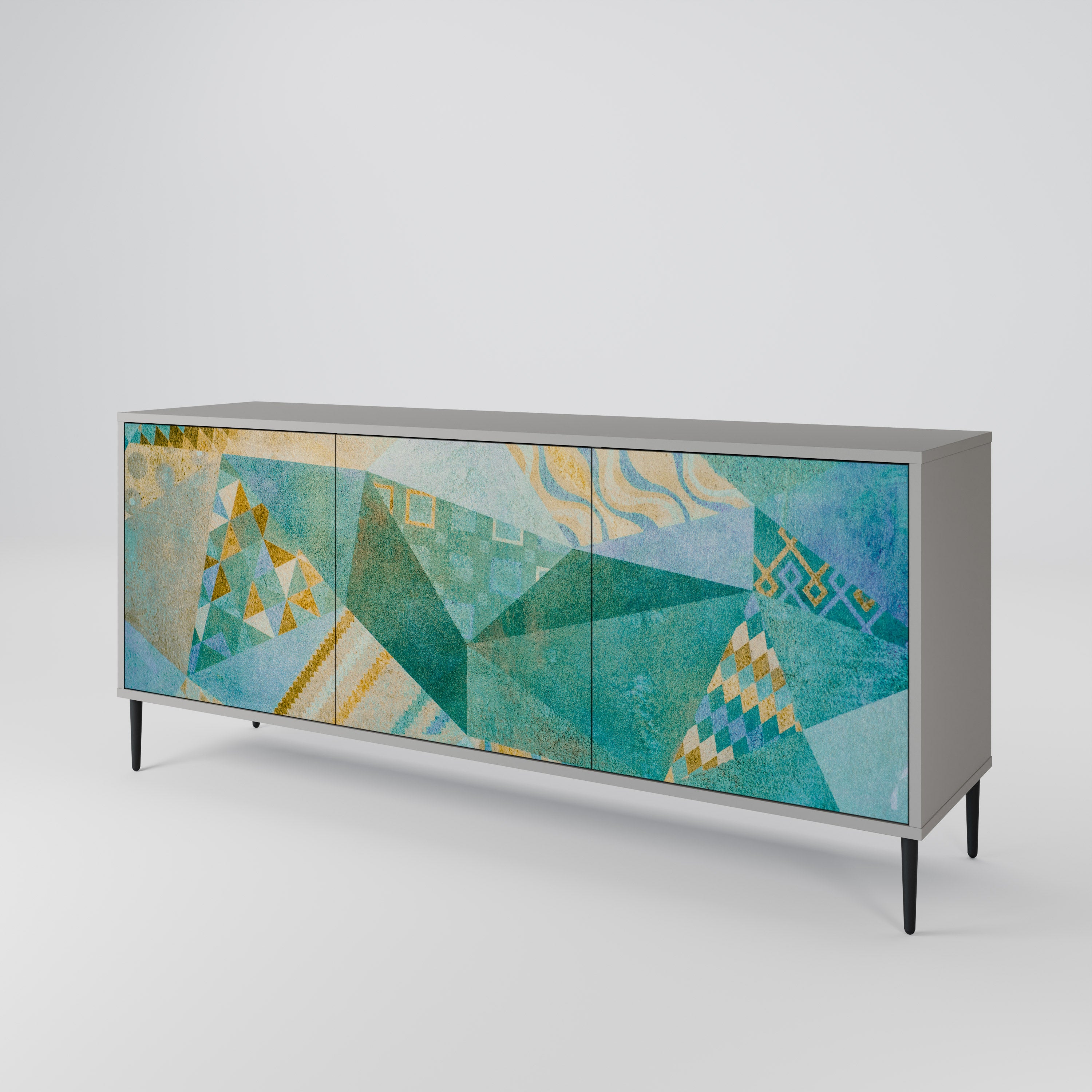 SPECTRUM SPLENDOR Komoda 3-drzwiowa korpus Szary