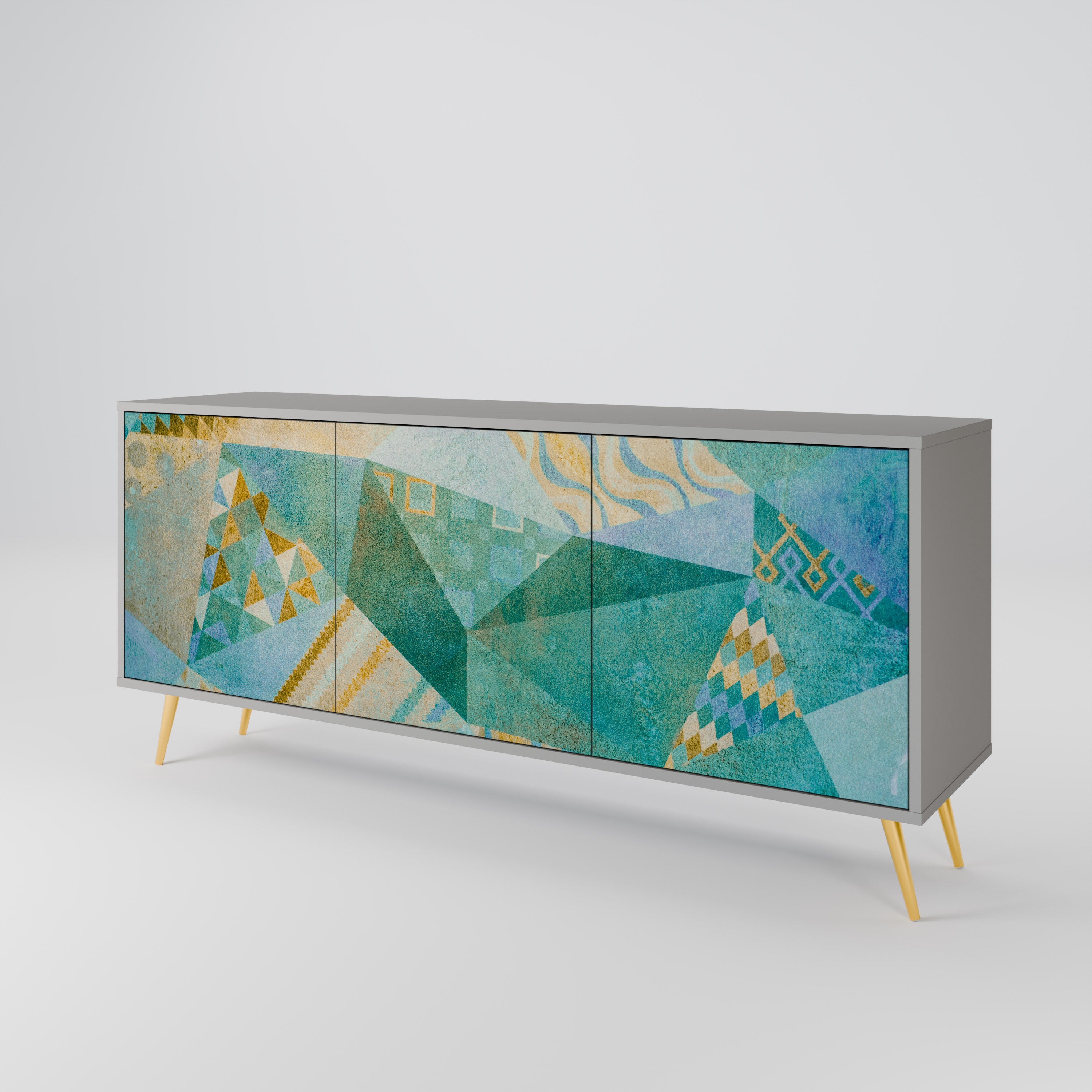 SPECTRUM SPLENDOR Komoda 3-drzwiowa korpus Szary
