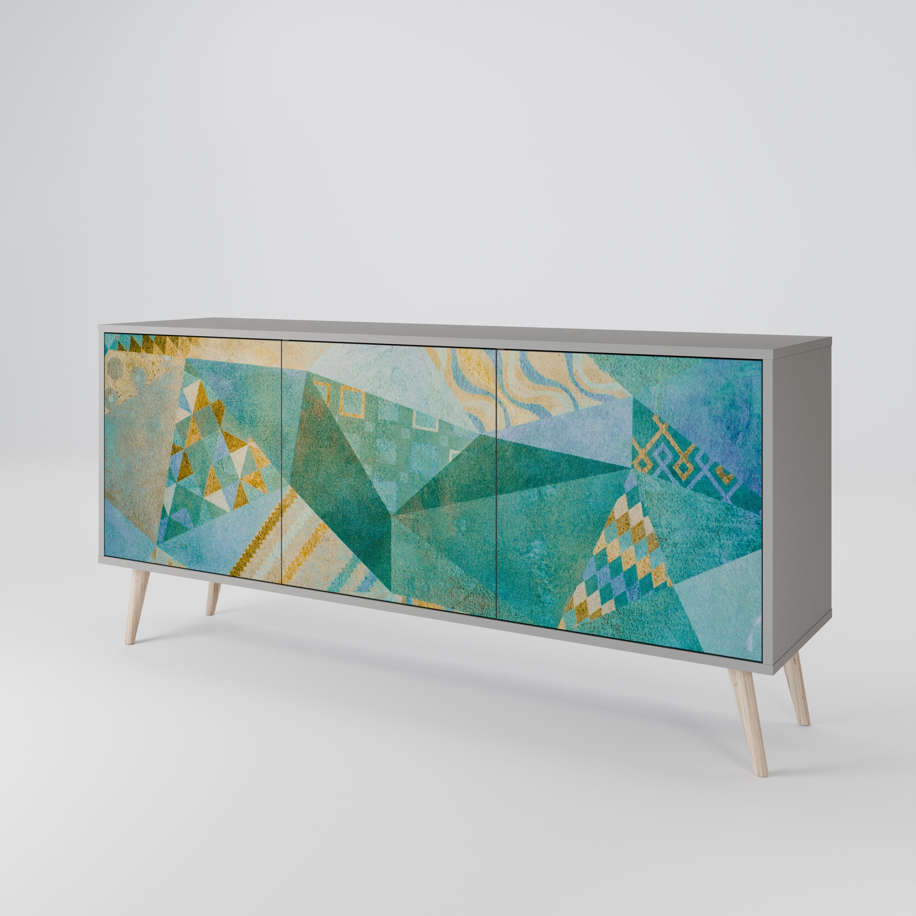 SPECTRUM SPLENDOR Komoda 3-drzwiowa korpus Szary