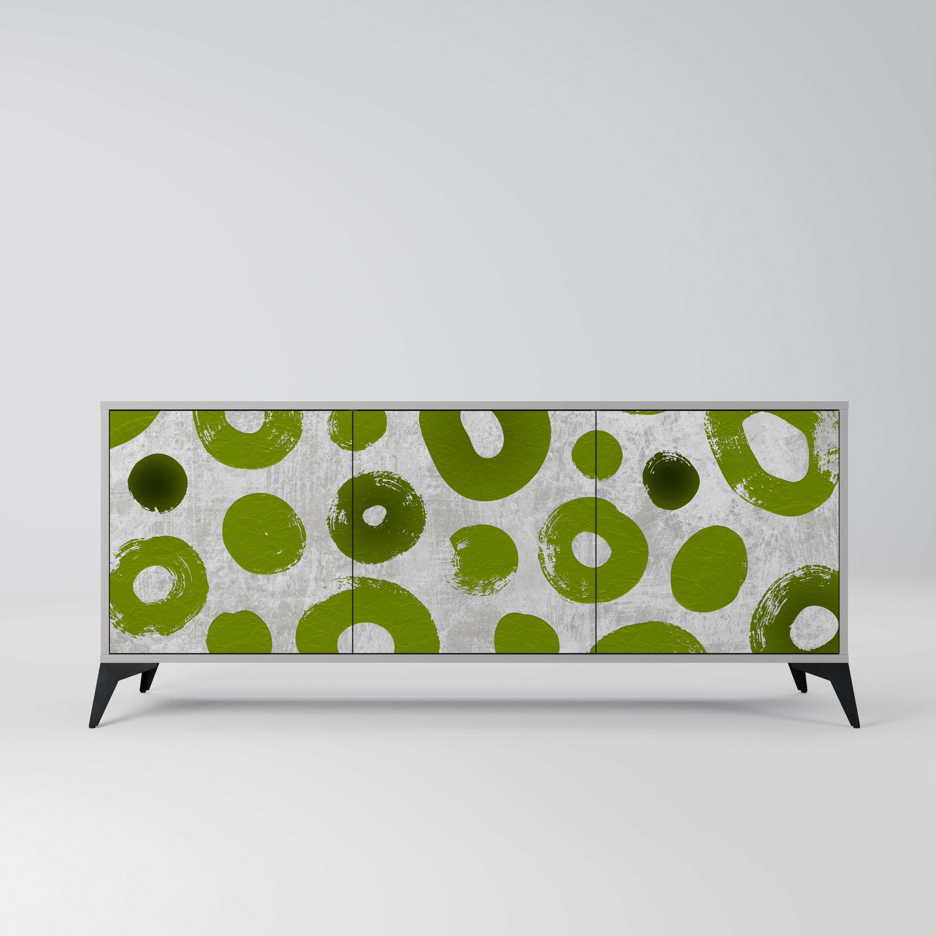 GREEN RHAPSODY Komoda 3-drzwiowa korpus Szary