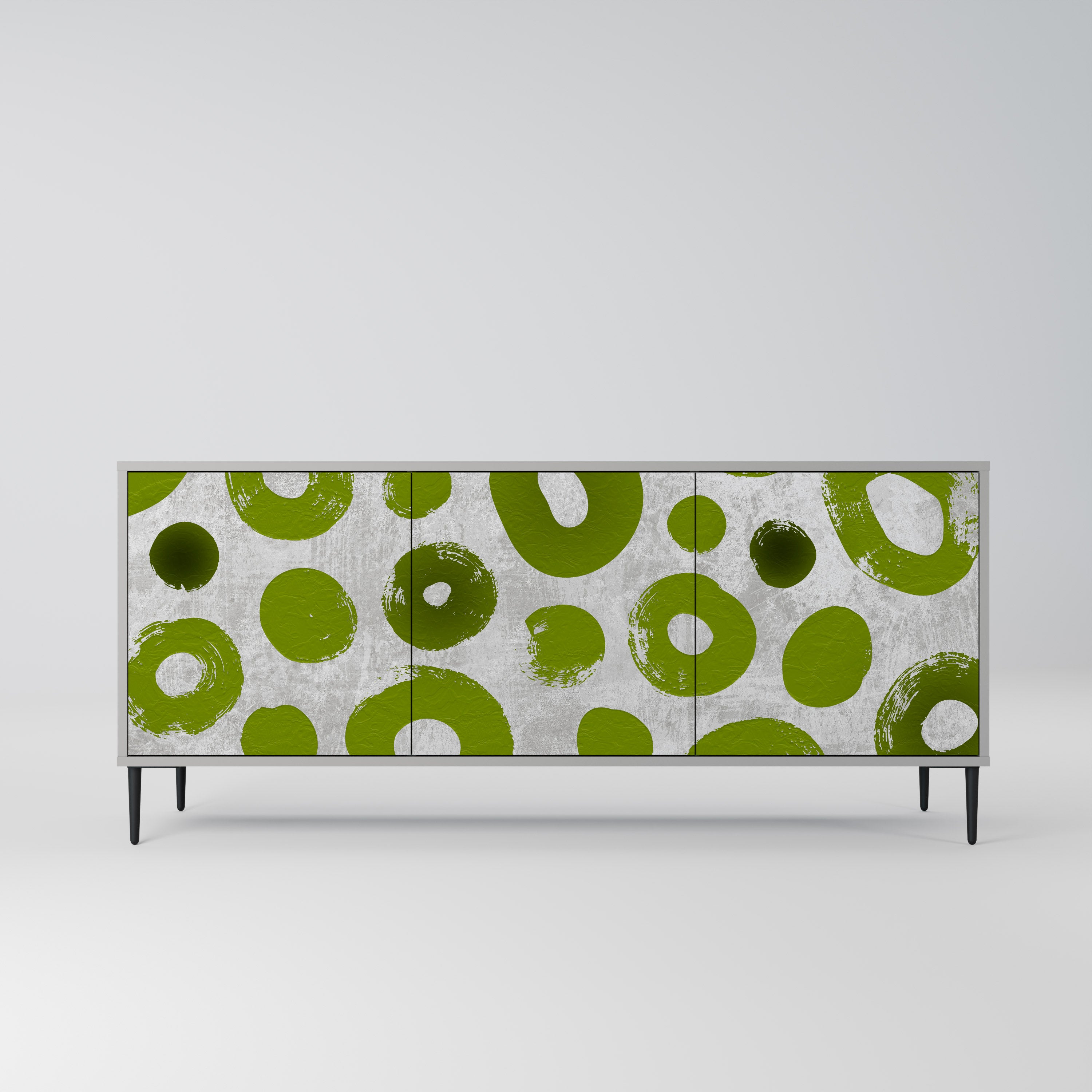 GREEN RHAPSODY Komoda 3-drzwiowa korpus Szary