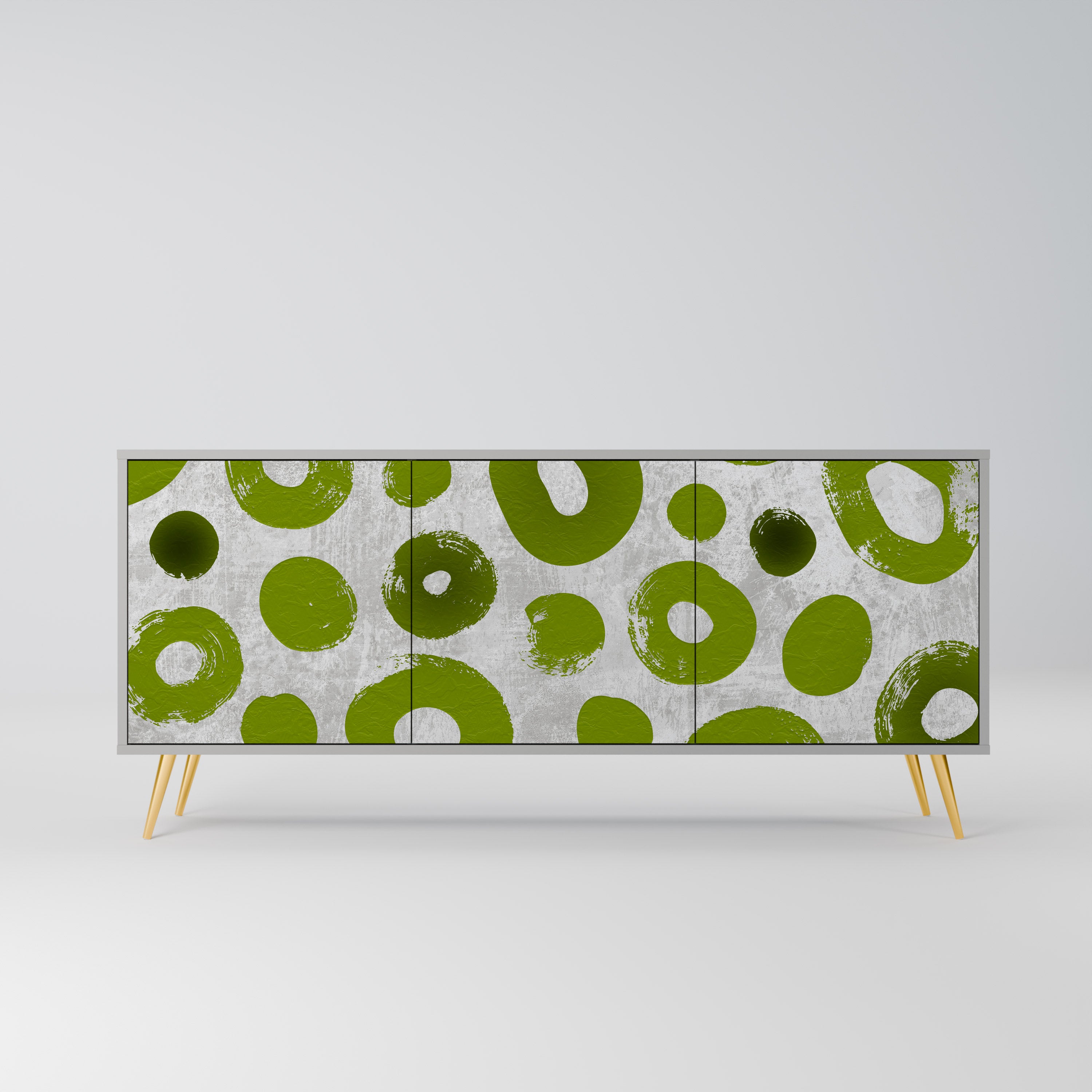 GREEN RHAPSODY Komoda 3-drzwiowa korpus Szary