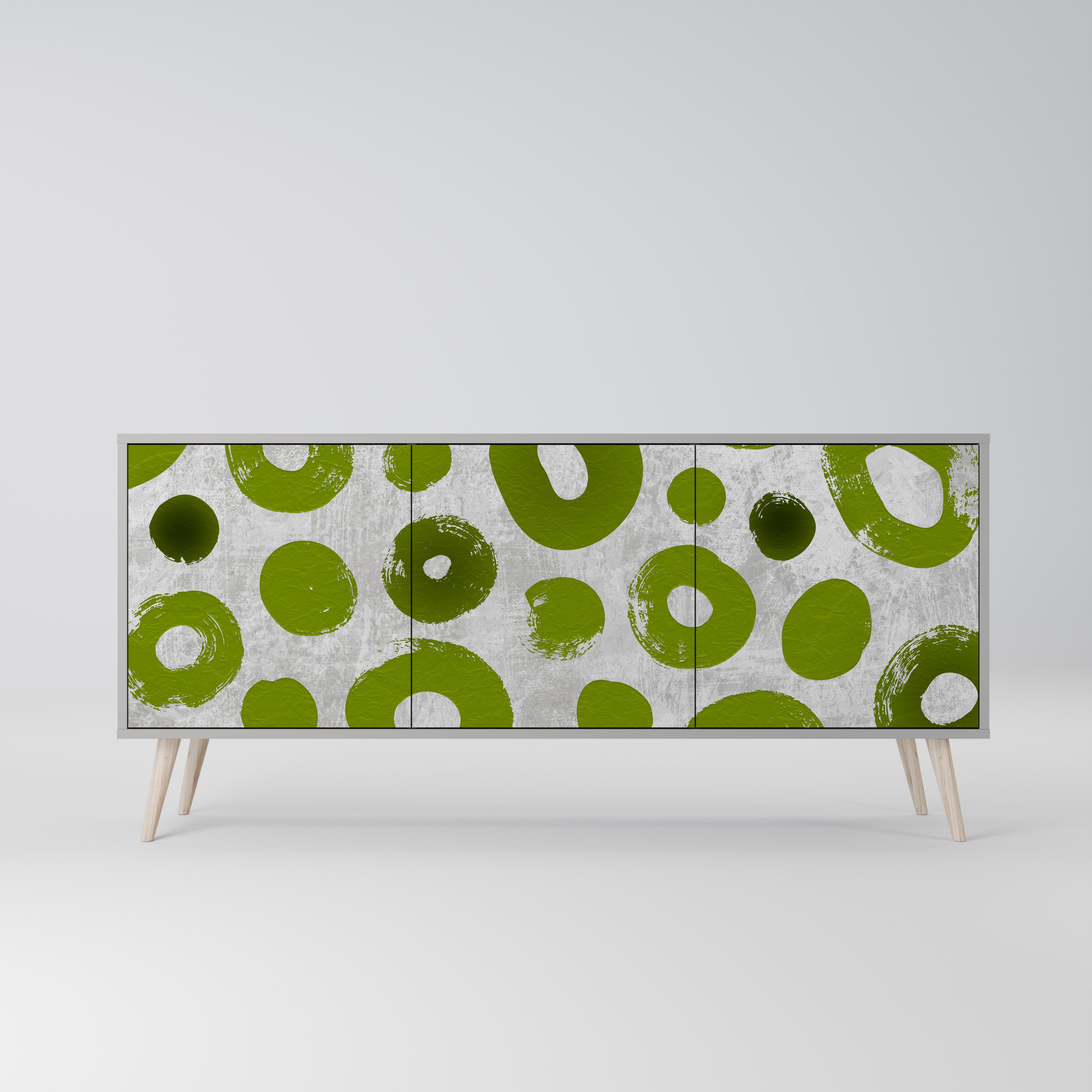 GREEN RHAPSODY Komoda 3-drzwiowa korpus Szary