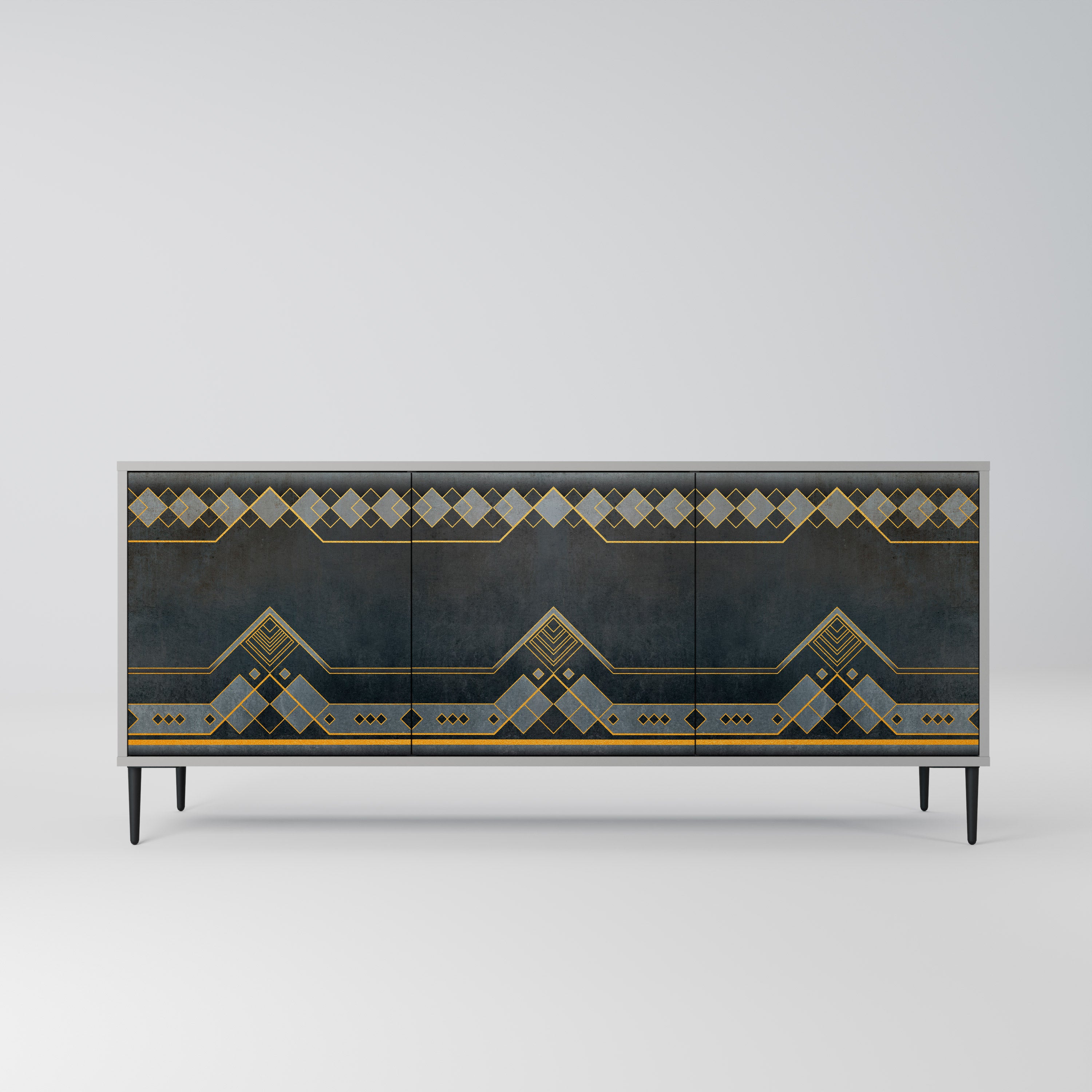 ROYAL ORDINARINESS Komoda 3-drzwiowa korpus Szary