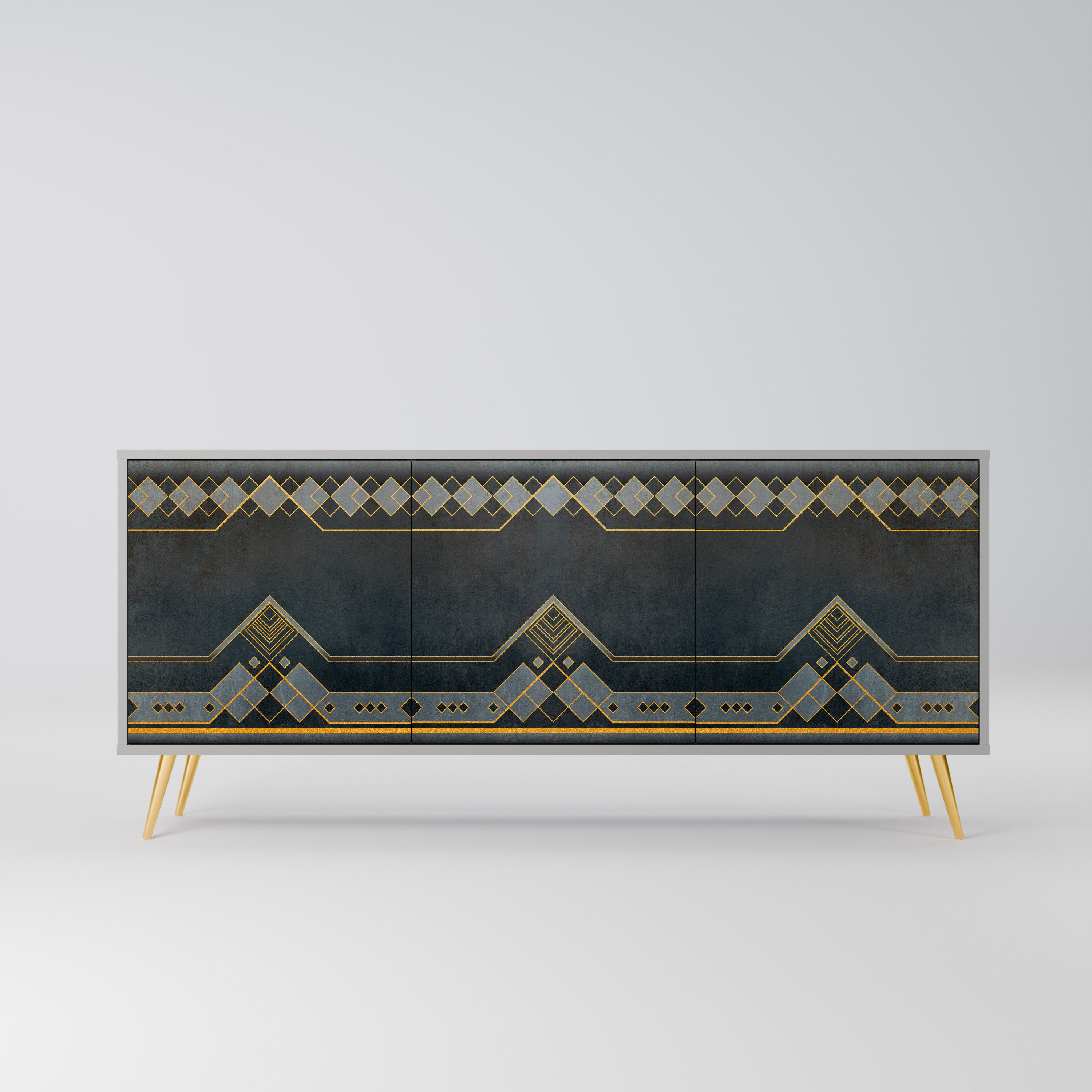 ROYAL ORDINARINESS Komoda 3-drzwiowa korpus Szary