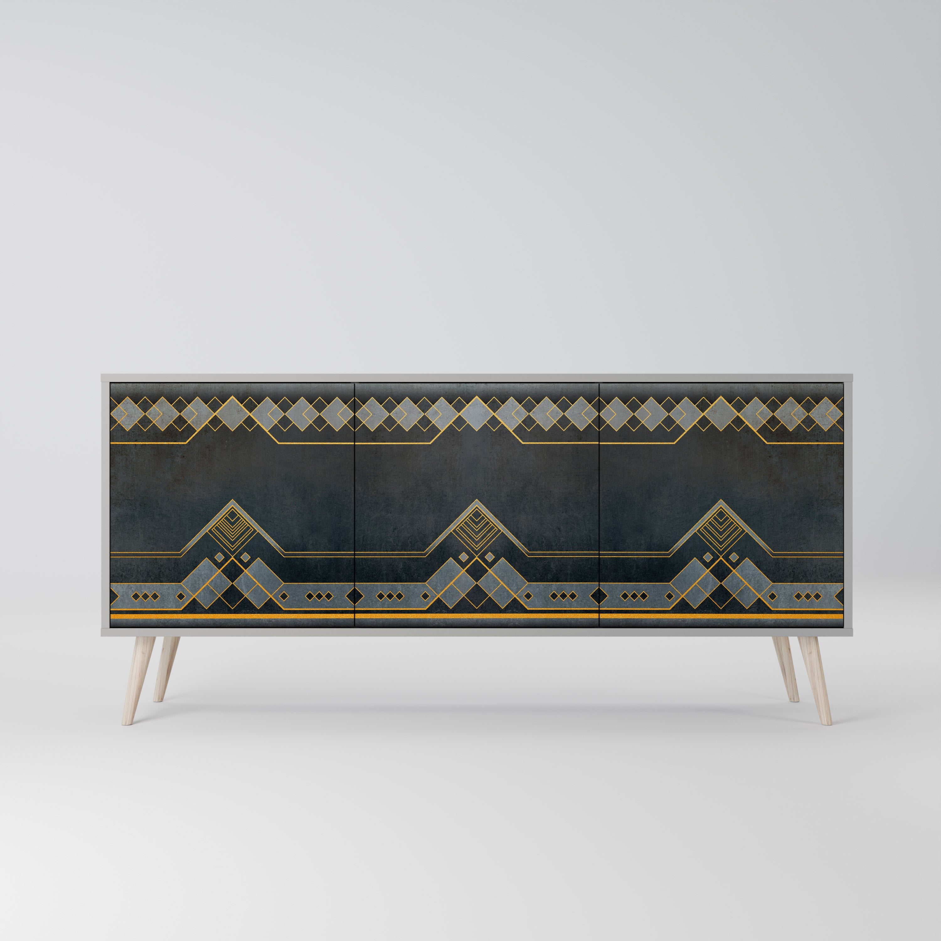 ROYAL ORDINARINESS Komoda 3-drzwiowa korpus Szary