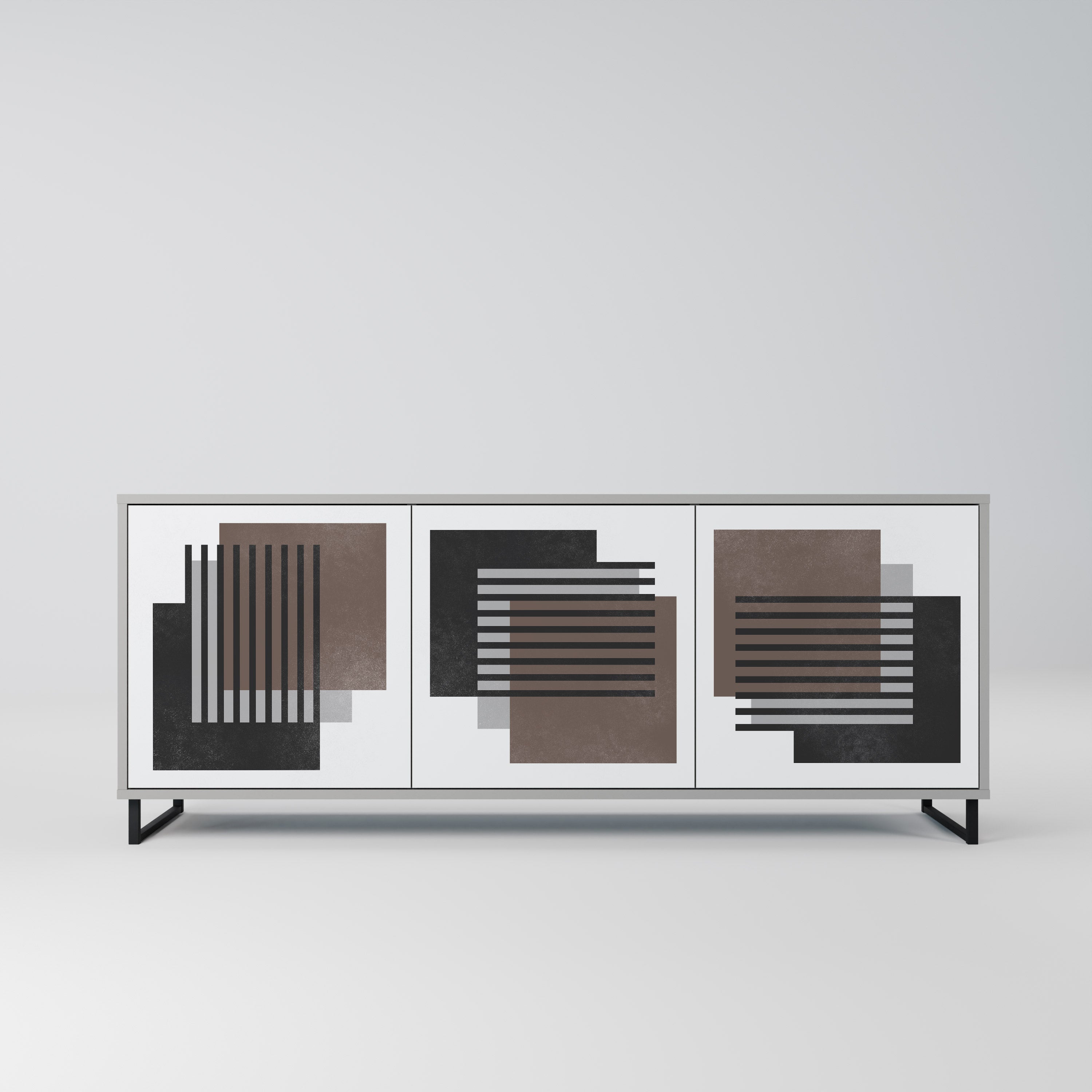 SHADOW SYNCHRONY Komoda 3-drzwiowa korpus Szary