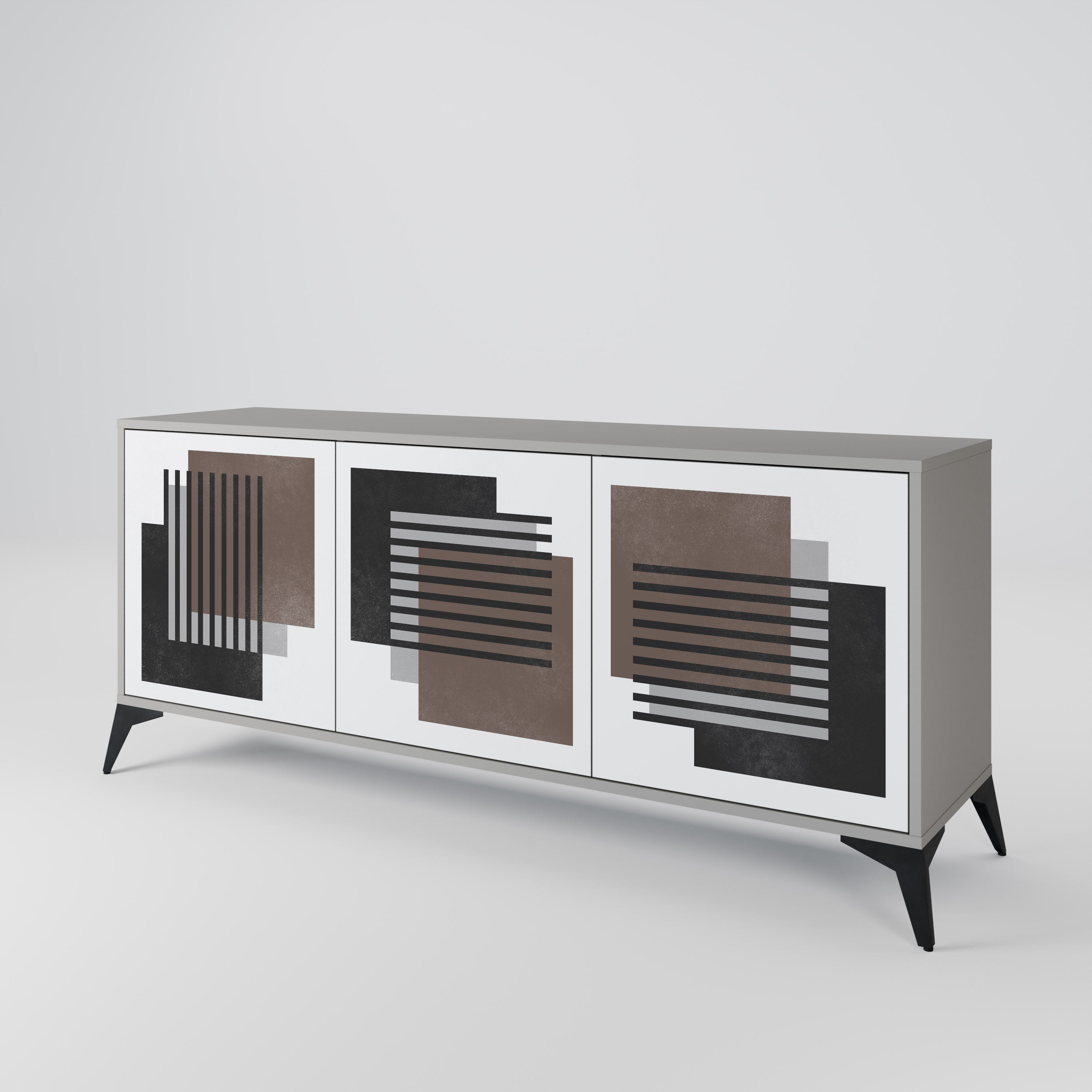 SHADOW SYNCHRONY Komoda 3-drzwiowa korpus Szary