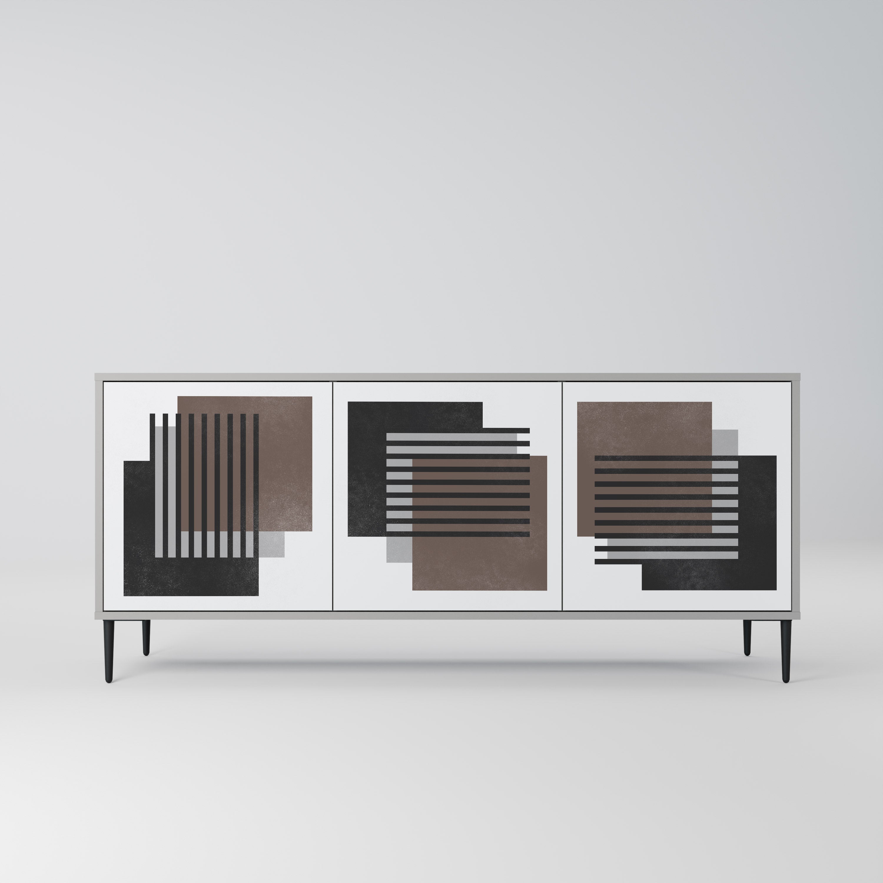 SHADOW SYNCHRONY Komoda 3-drzwiowa korpus Szary