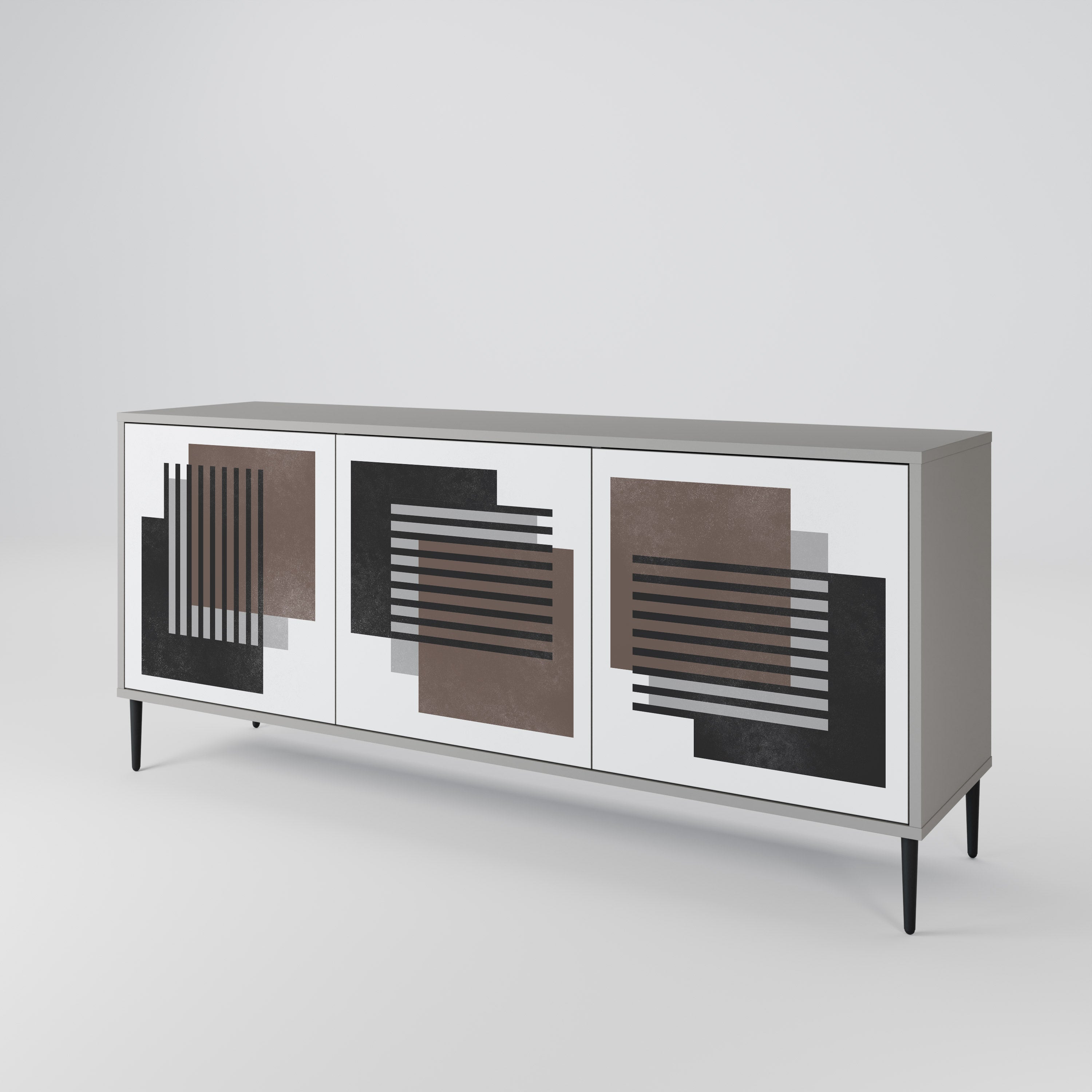 SHADOW SYNCHRONY Komoda 3-drzwiowa korpus Szary