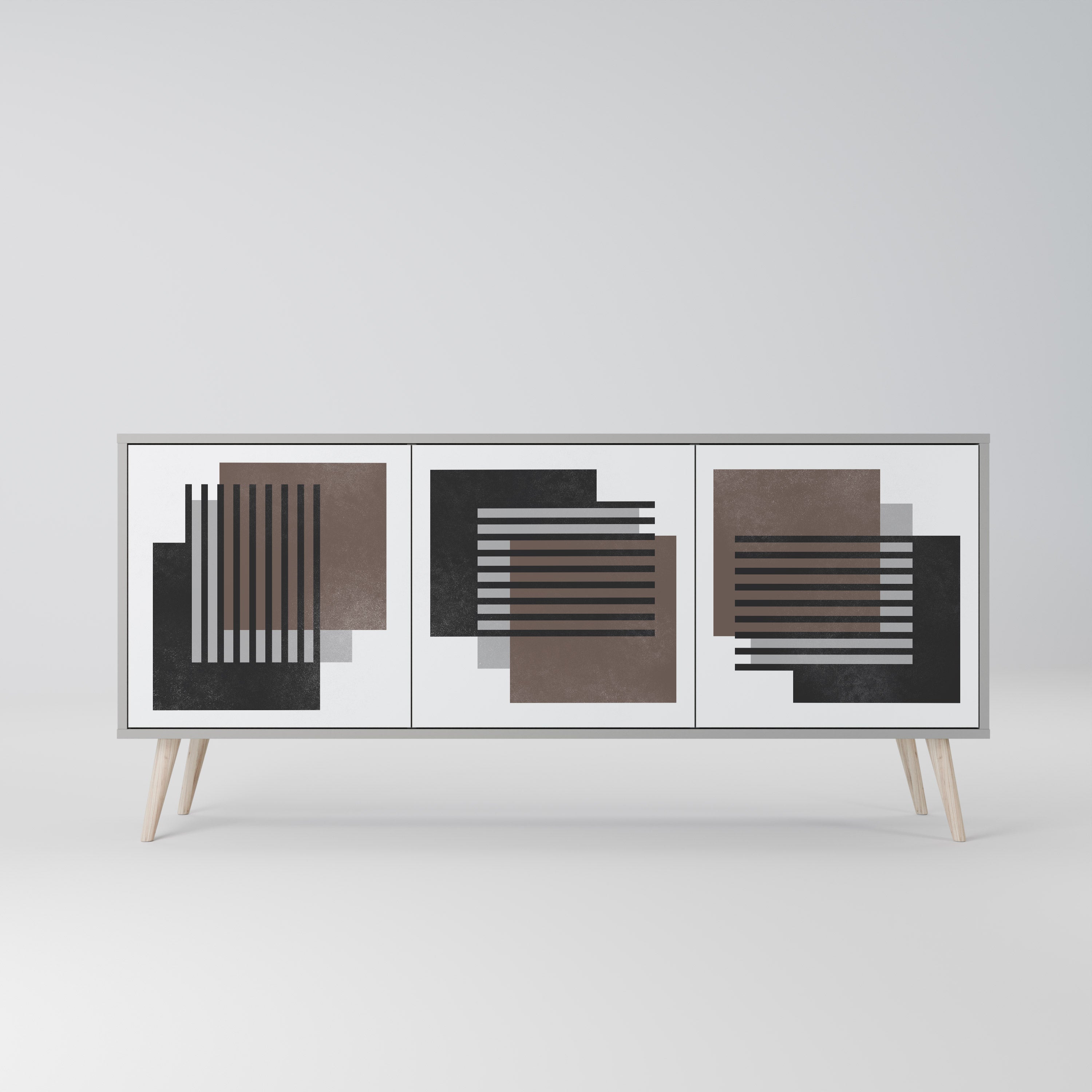 SHADOW SYNCHRONY Komoda 3-drzwiowa korpus Szary