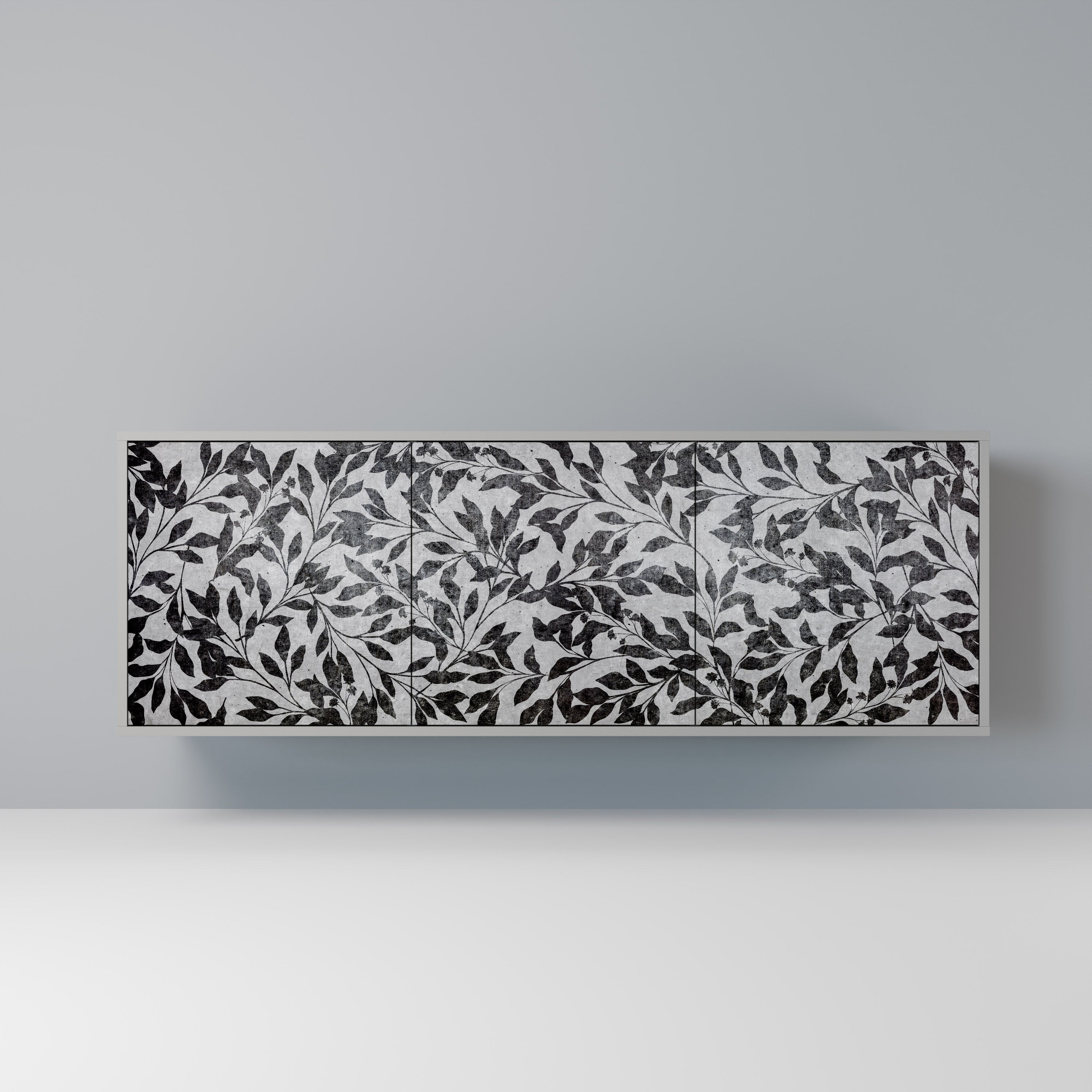 CHARCOAL SPROUT Komoda 3-drzwiowa korpus Szary