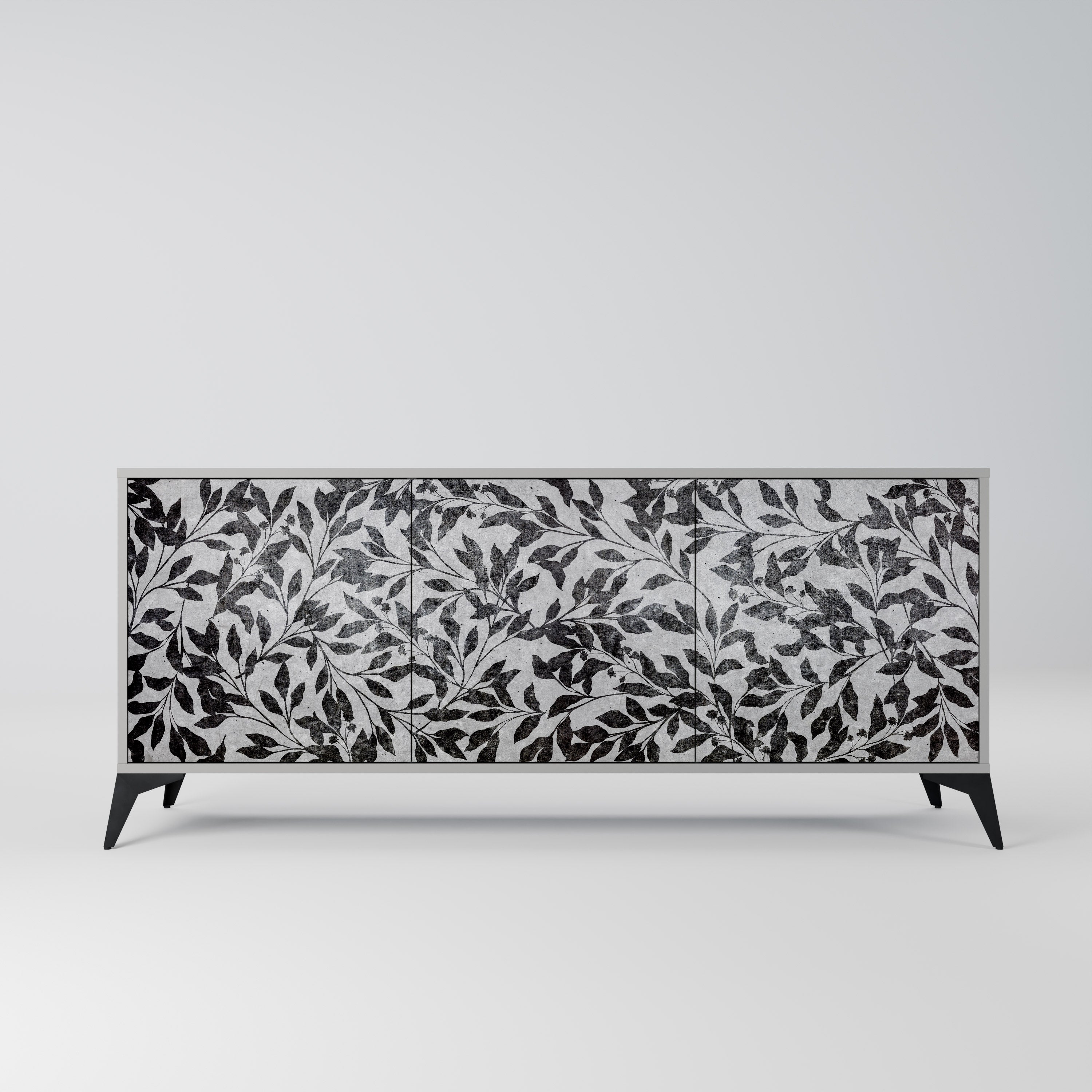 CHARCOAL SPROUT Komoda 3-drzwiowa korpus Szary