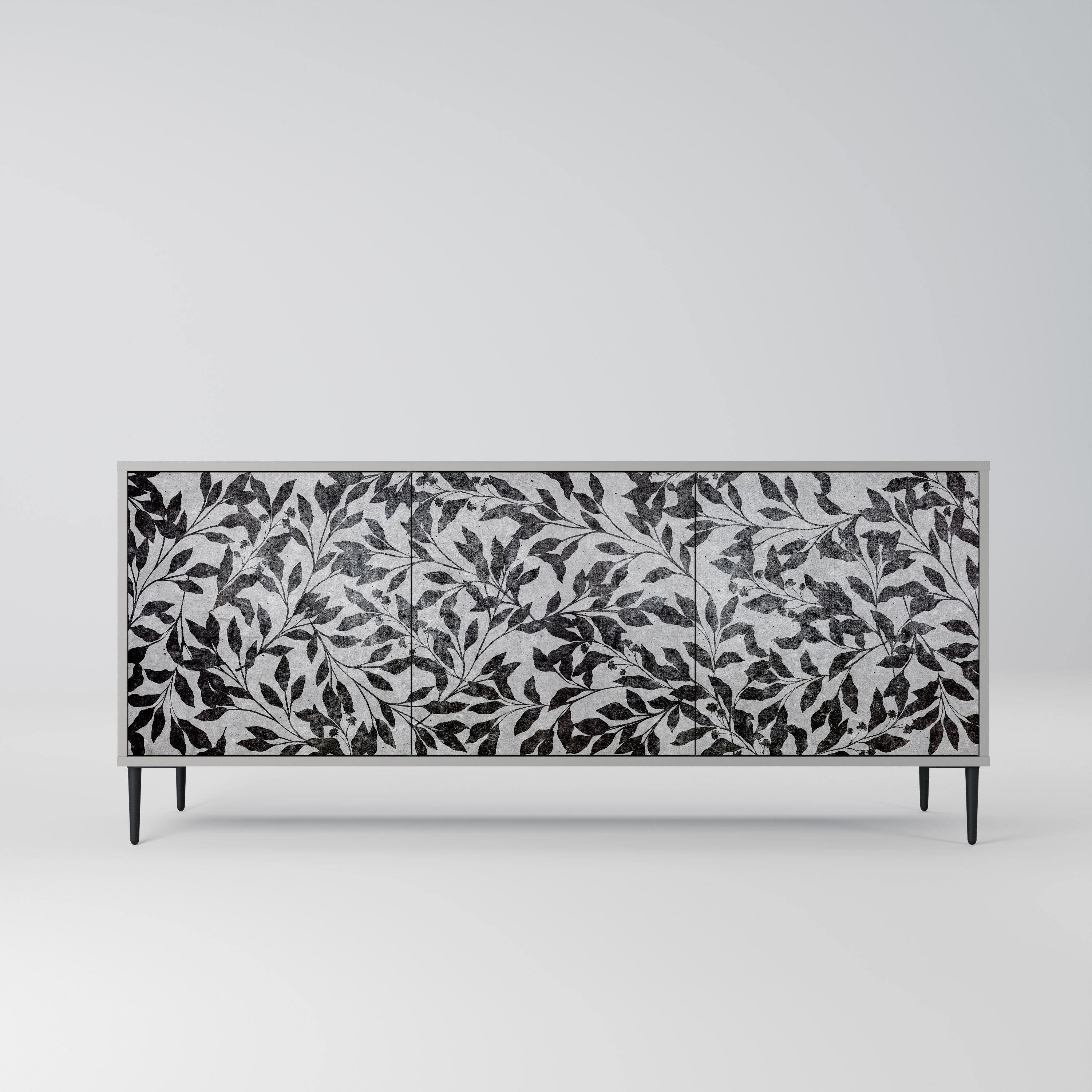CHARCOAL SPROUT Komoda 3-drzwiowa korpus Szary