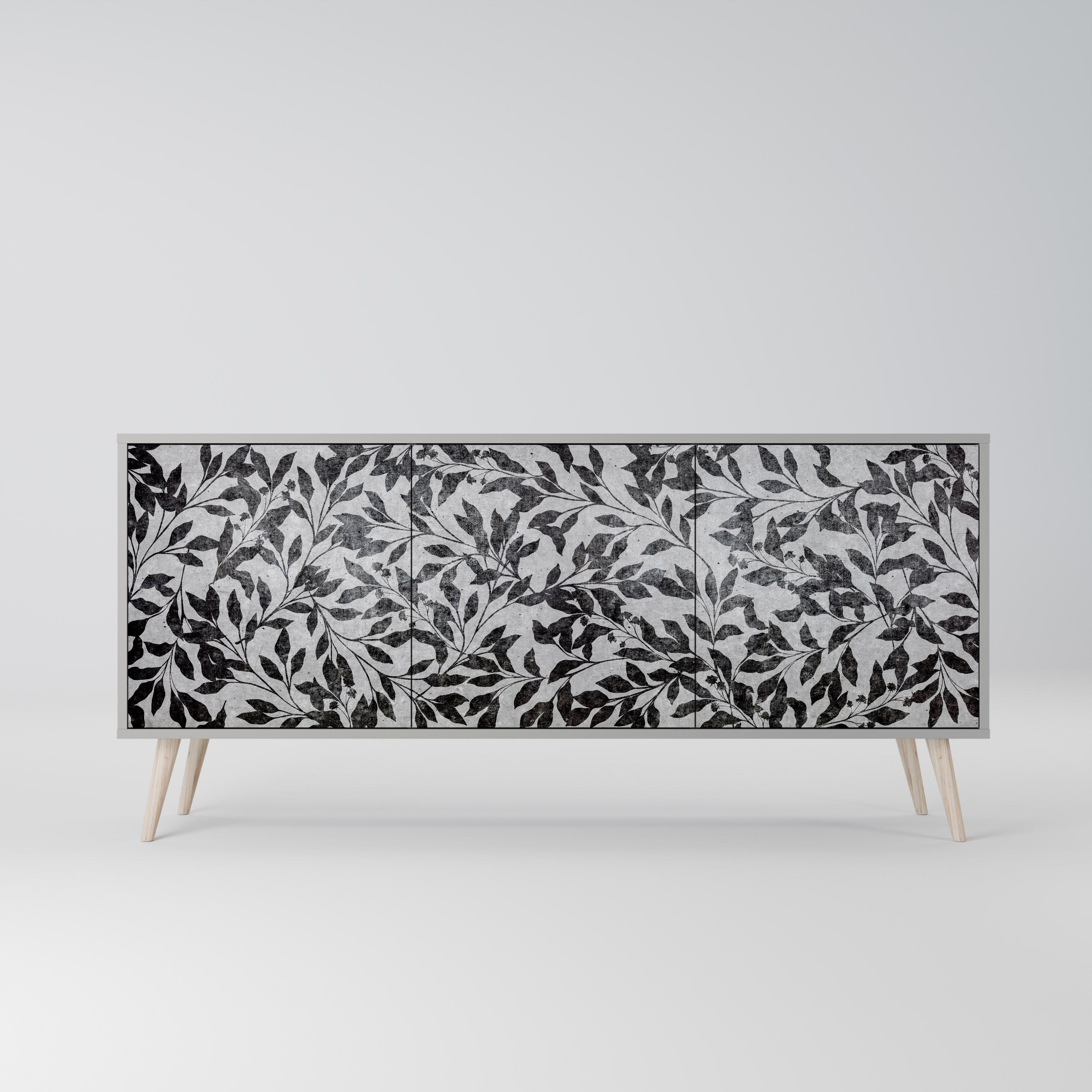CHARCOAL SPROUT Komoda 3-drzwiowa korpus Szary