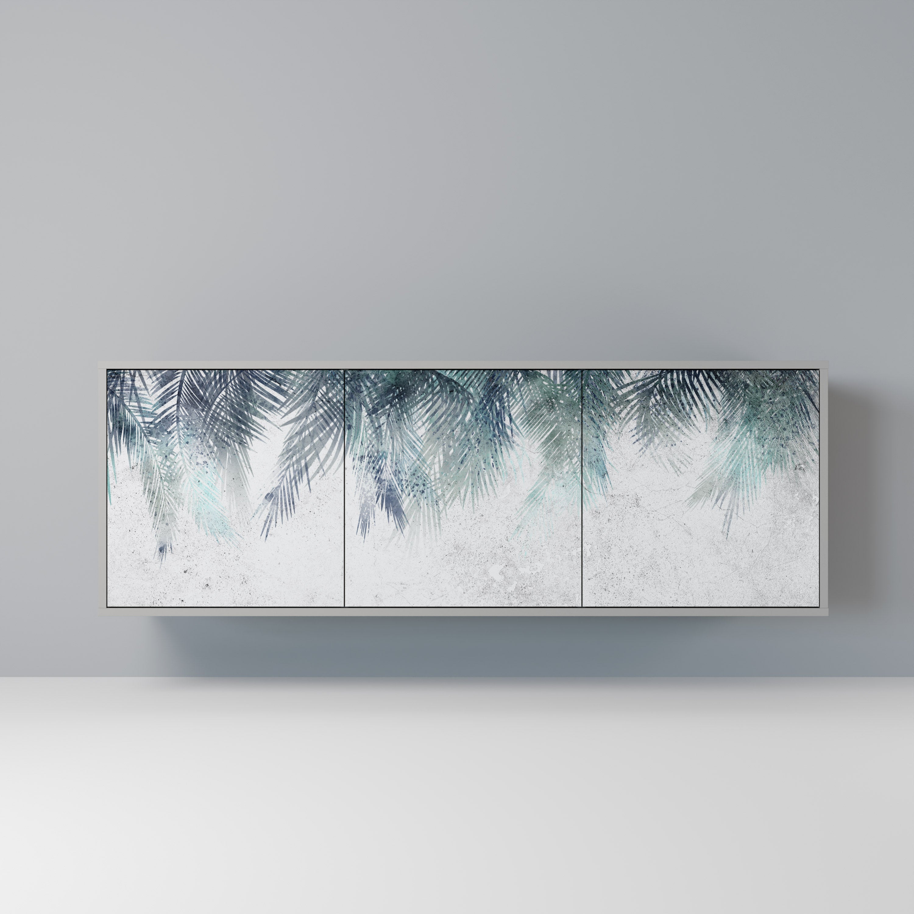 PALM VEIL Komoda 3-drzwiowa korpus Szary