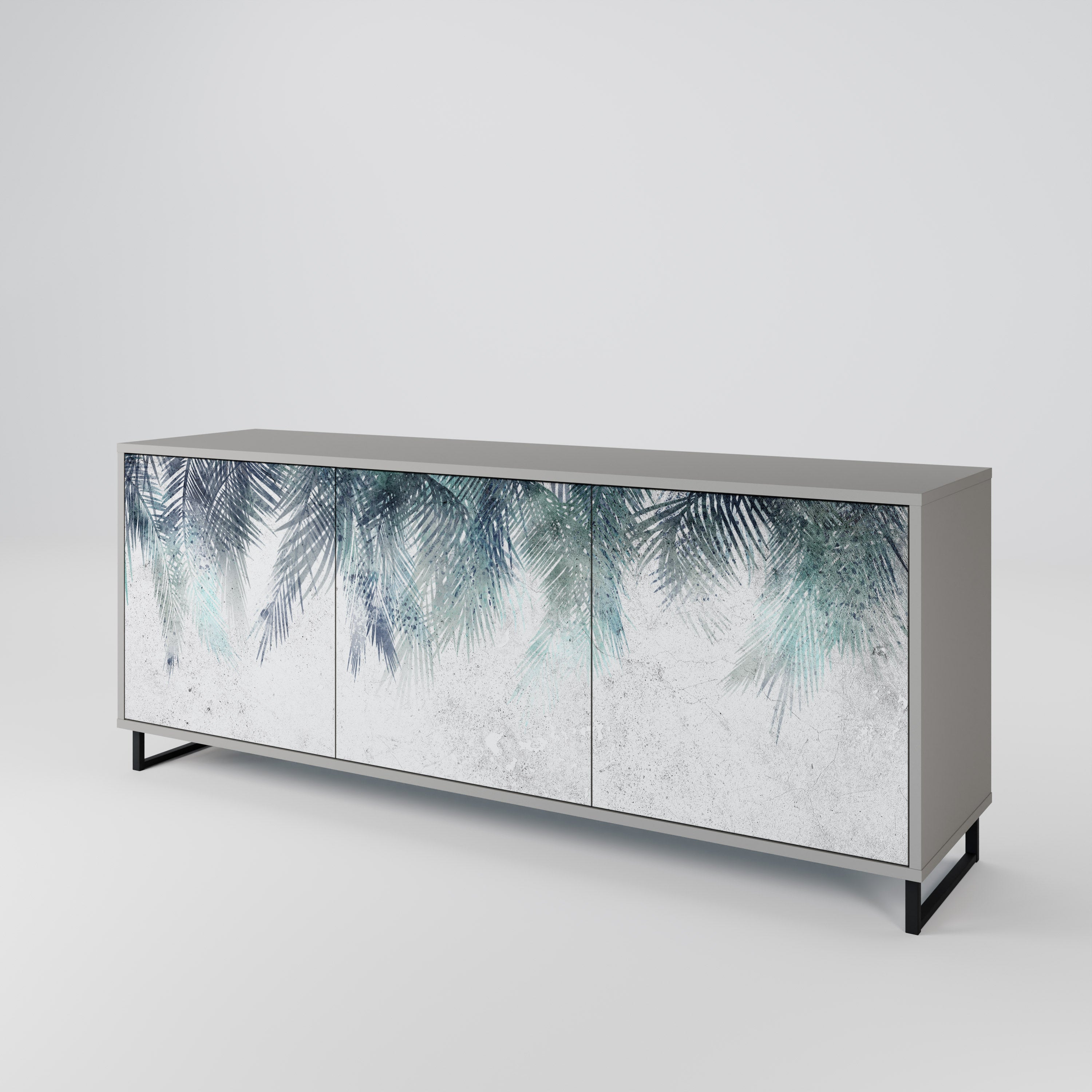PALM VEIL Komoda 3-drzwiowa korpus Szary