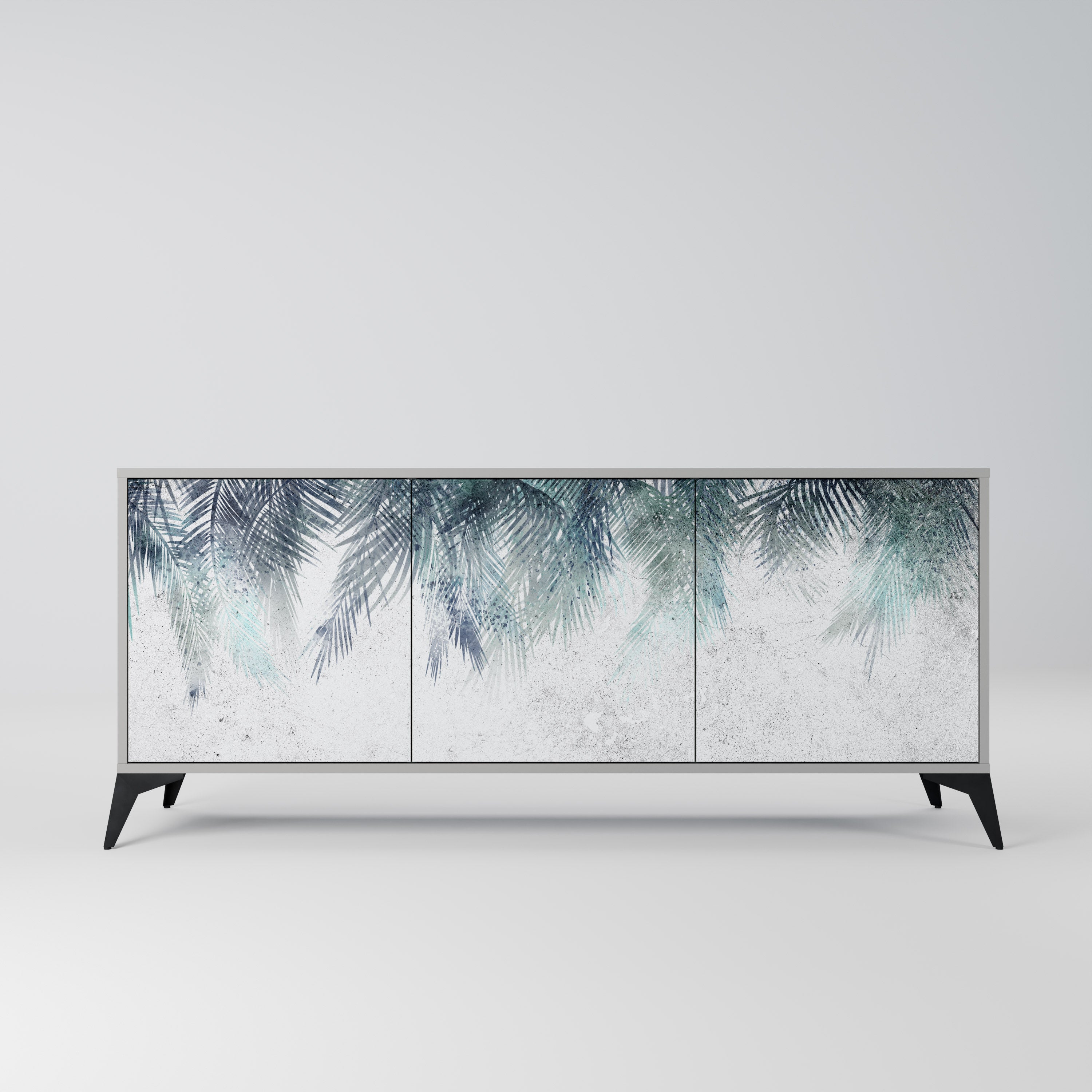 PALM VEIL Komoda 3-drzwiowa korpus Szary