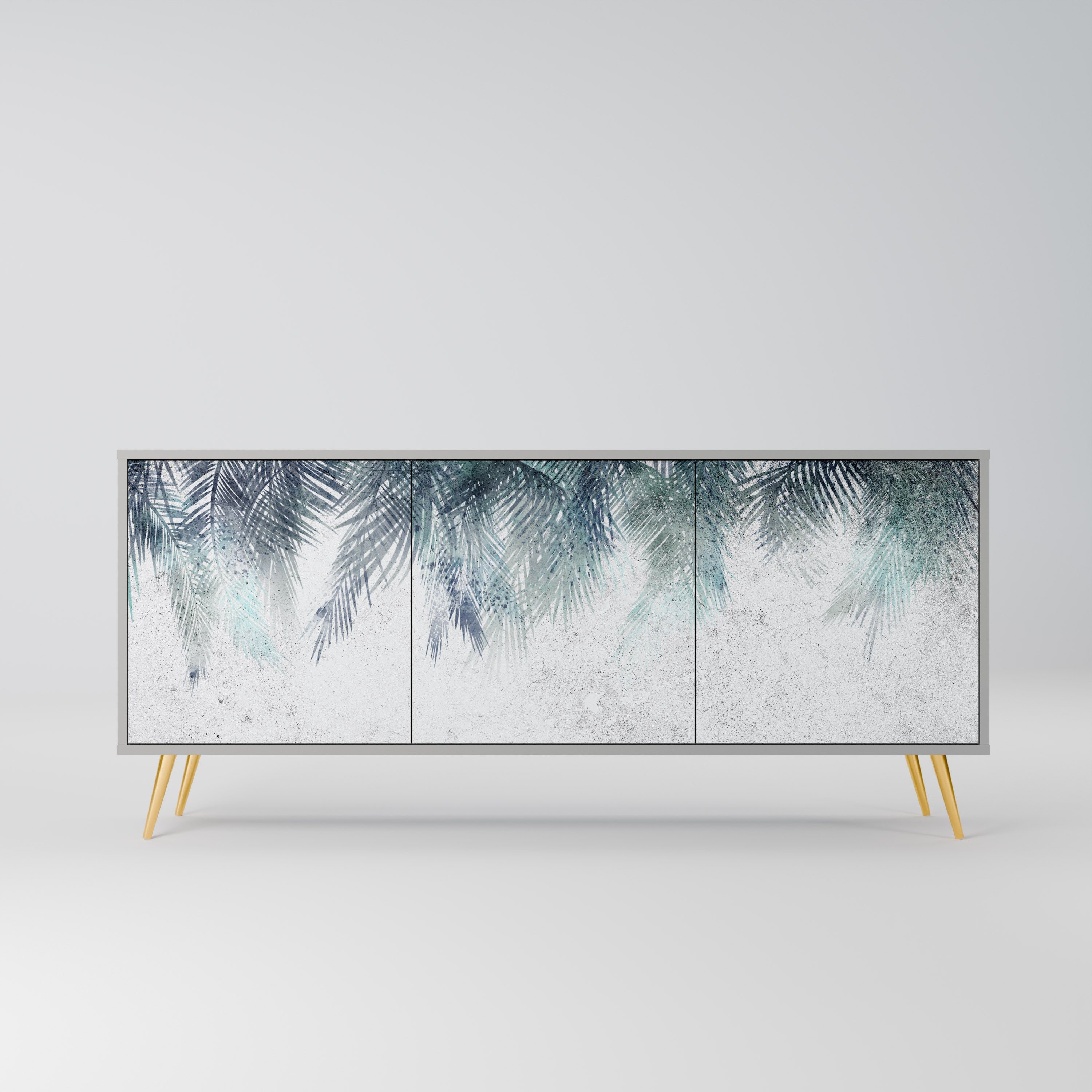 PALM VEIL Komoda 3-drzwiowa korpus Szary