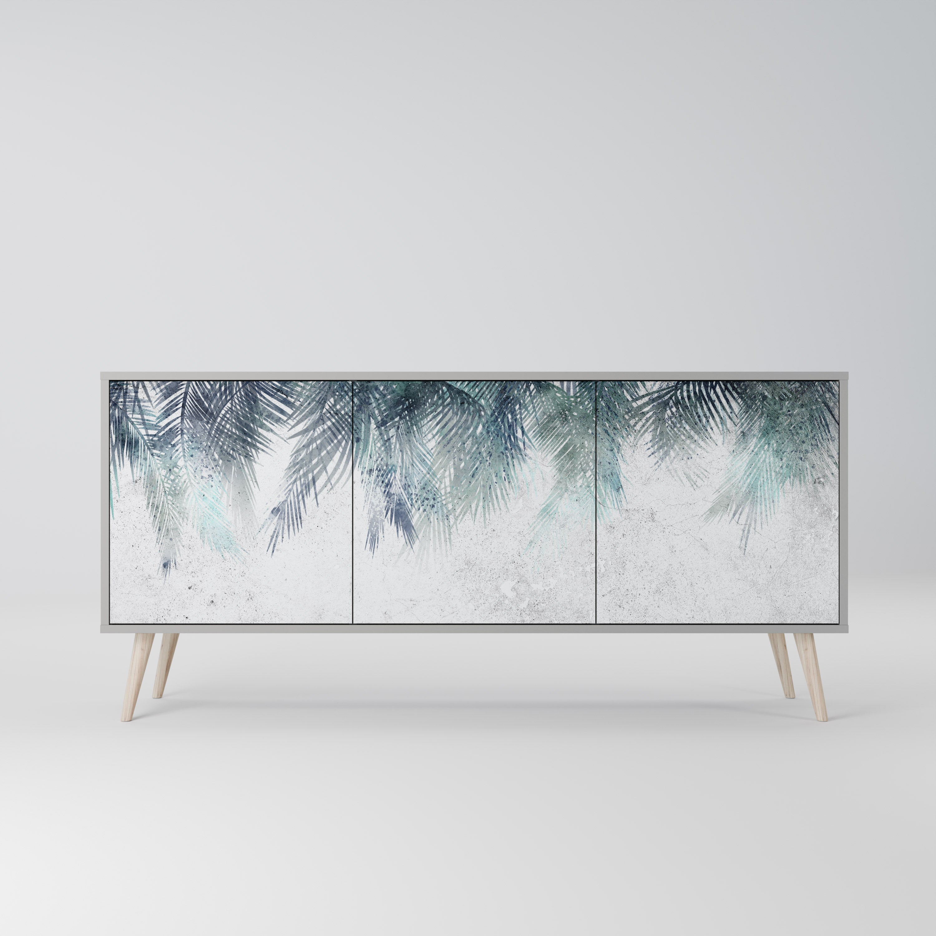 PALM VEIL Komoda 3-drzwiowa korpus Szary